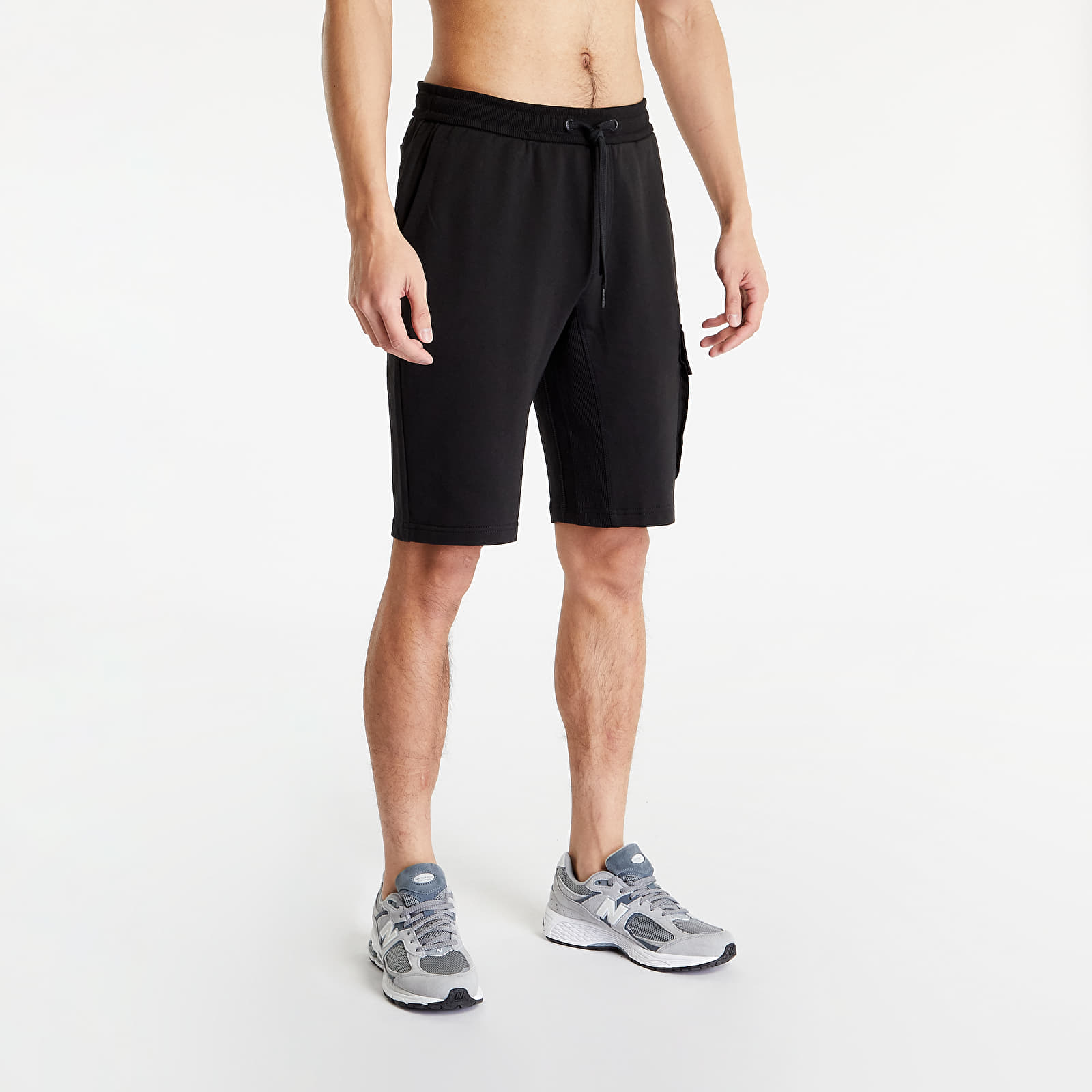 Pantaloni scurți Calvin Klein Jeans Monologo Badge Shorts Black