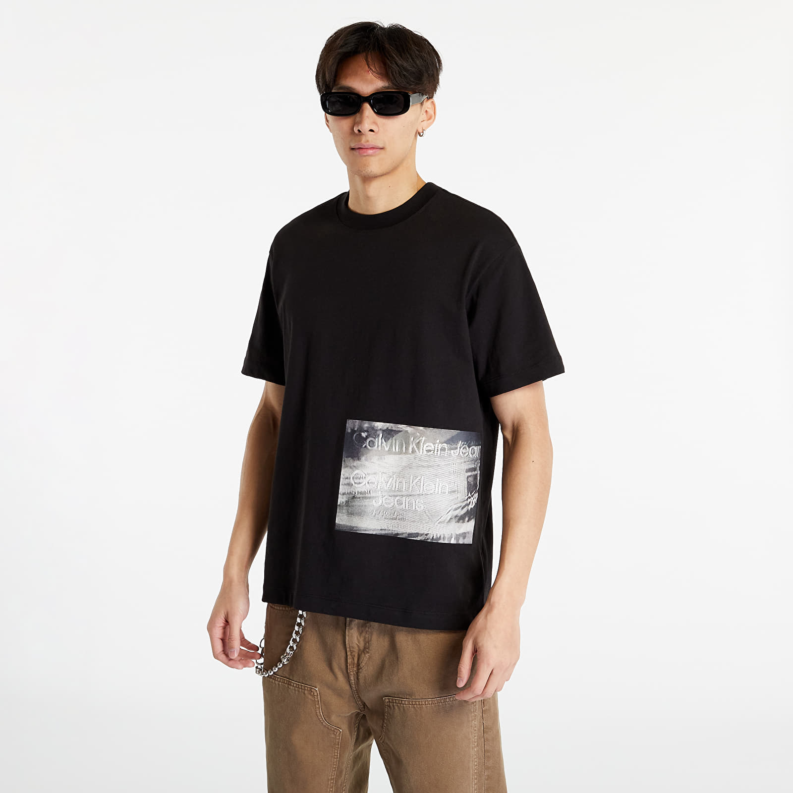 T-shirts Calvin Klein Jeans Motion Blur Photoprint Short Sleeve T