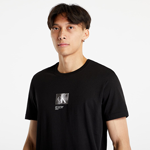 T-shirts Calvin Klein Jeans Landscape Box Back Short Sleeve T-Shirt Black