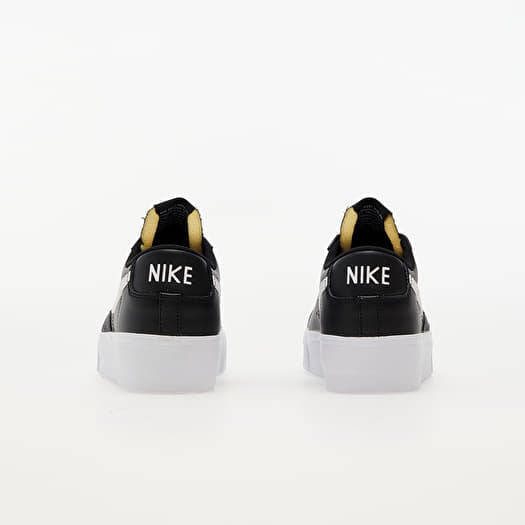 Women s shoes Nike W Blazer Low Platform Black White Black Black Footshop