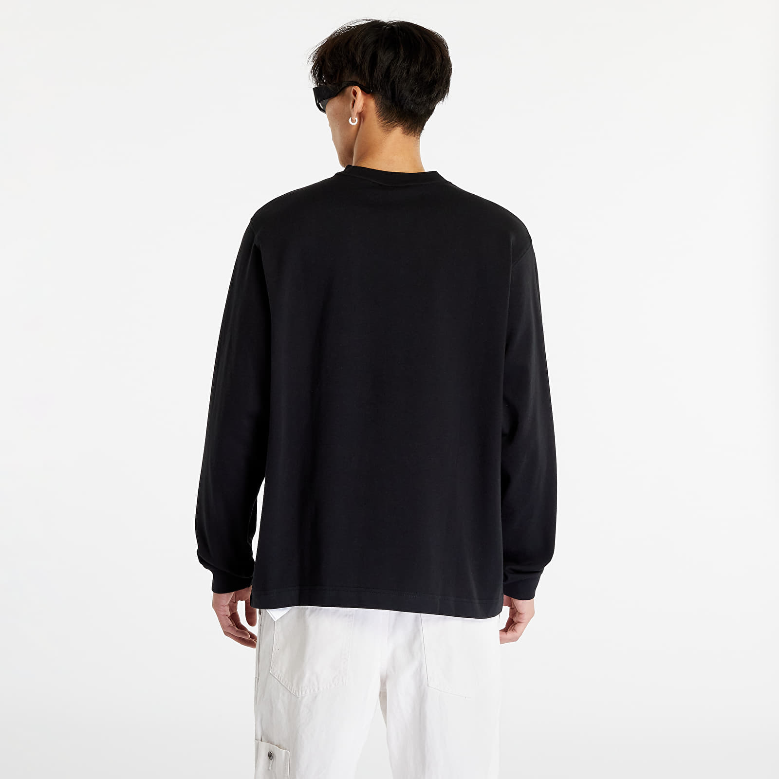 T-Shirts Nike Solo Swoosh Unisex Long-Sleeve Top Black/ White