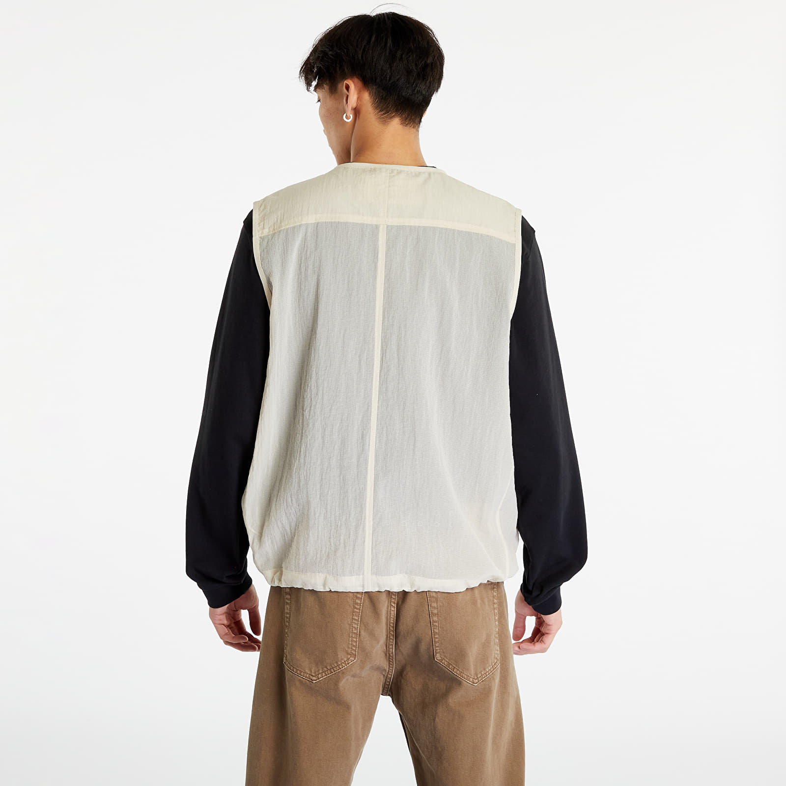 Vesty Calvin Klein Jeans Mesh Ripstop Utility Vest Beige