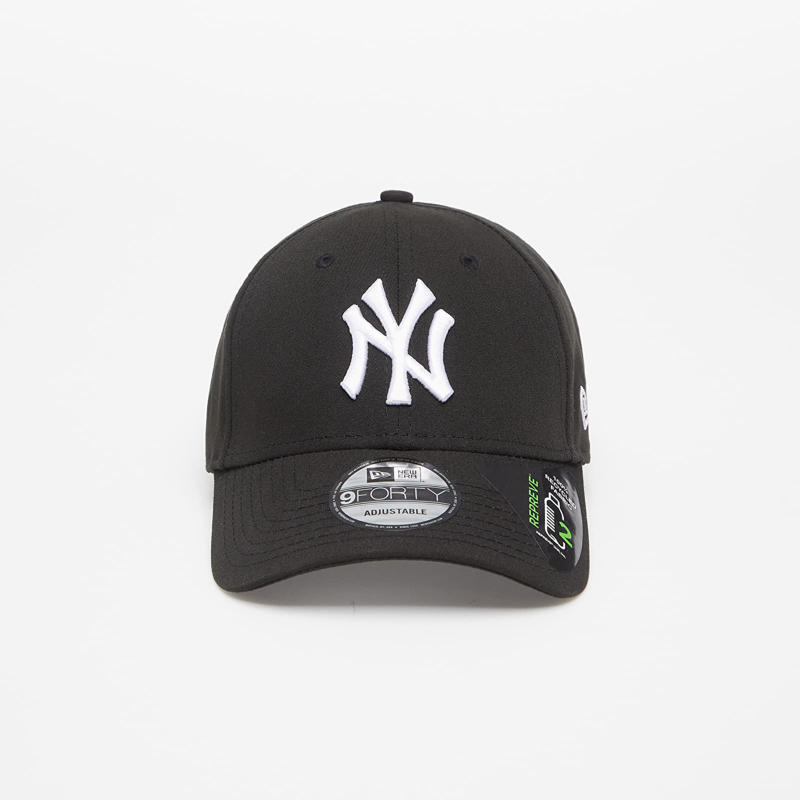Casquettes New Era New York Yankees Repreve League Essential 9FORTY Adjustable Cap Black/ White