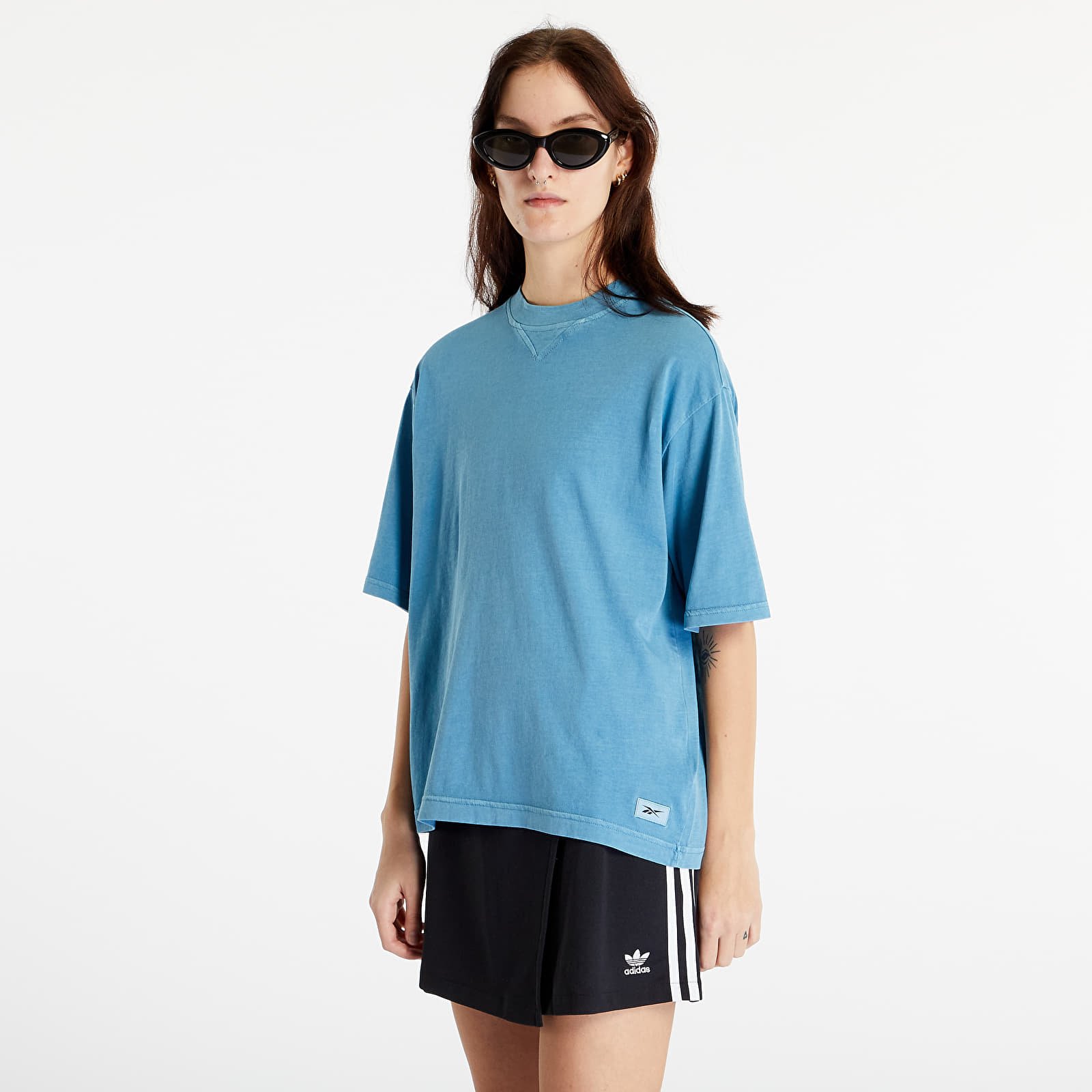 T-Shirts Reebok Classics Natural Dye Boxy T-Shirt Steel Blue