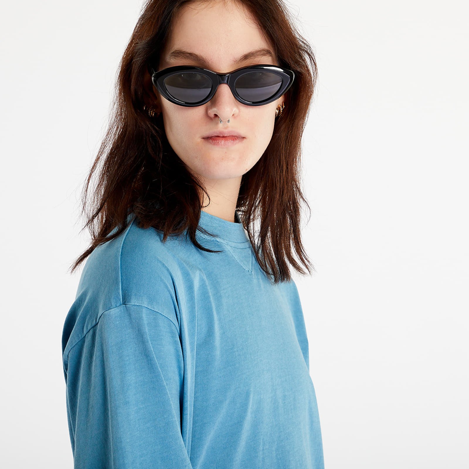 T-Shirts Reebok Classics Natural Dye Boxy T-Shirt Steel Blue