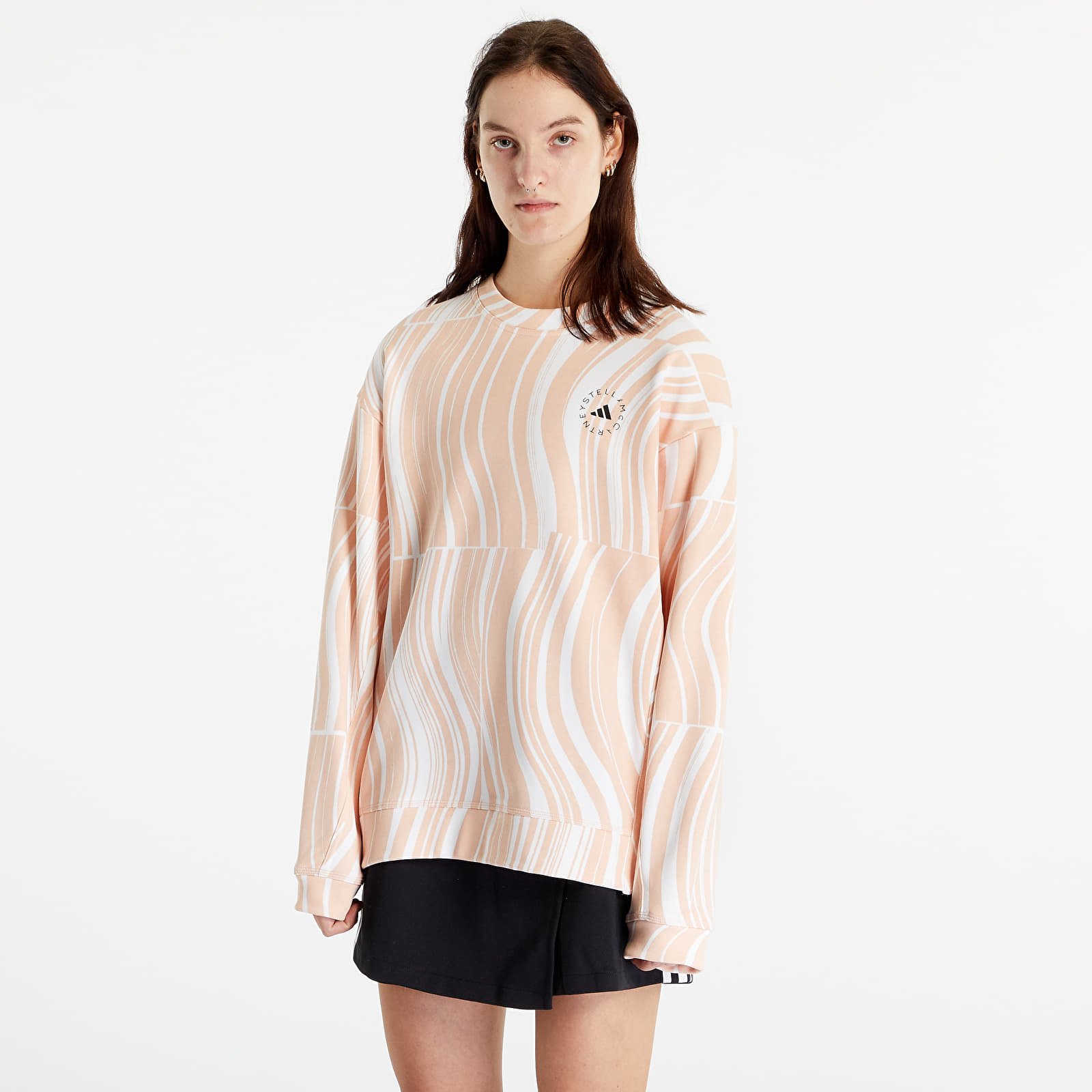 Hoodies and sweatshirts adidas x Stella McCartney Truecasuals Graphic Sweatshirt Blush Pink/ White