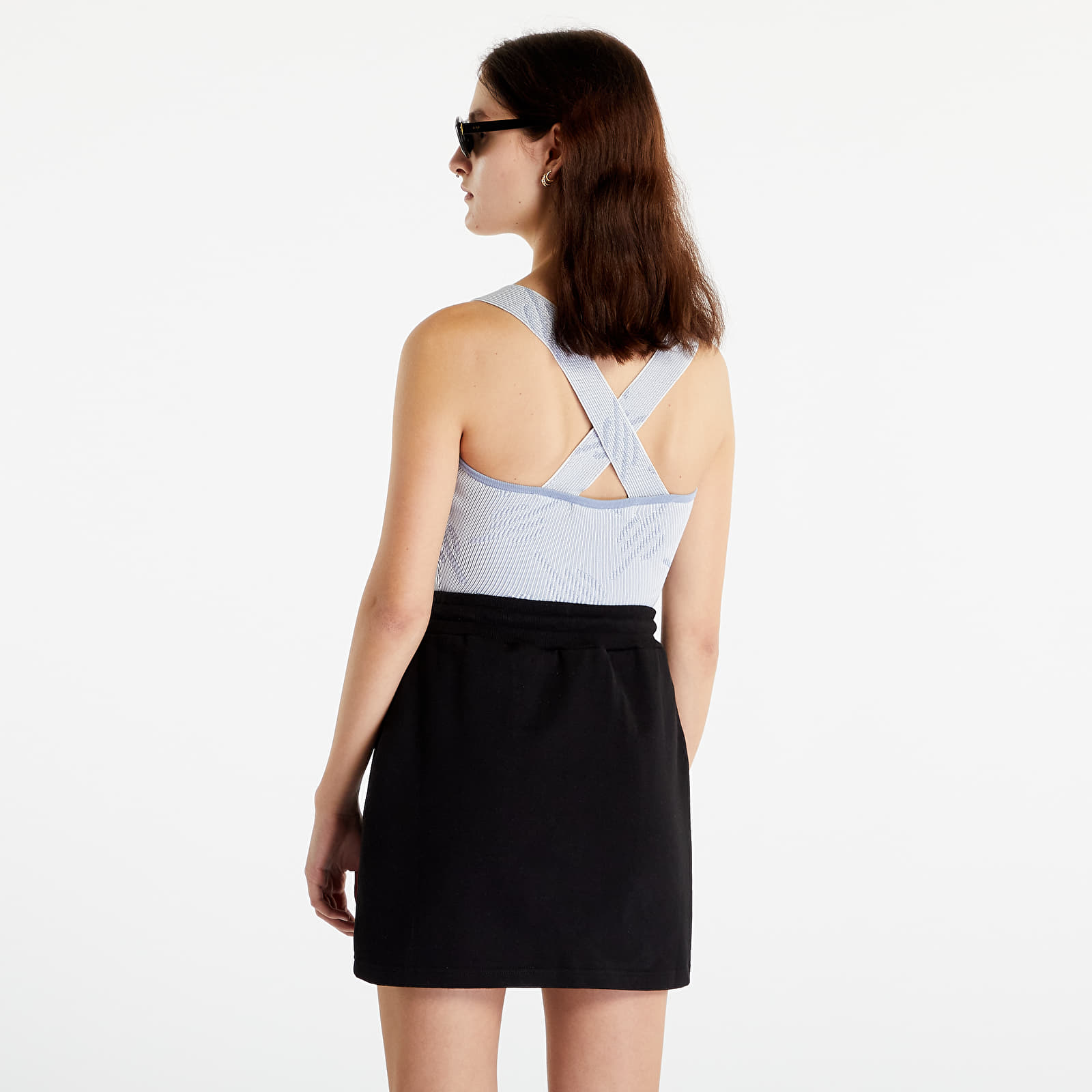 Tank Topit Daily Paper Pabila Knit Top Egret White/ Purple Impression