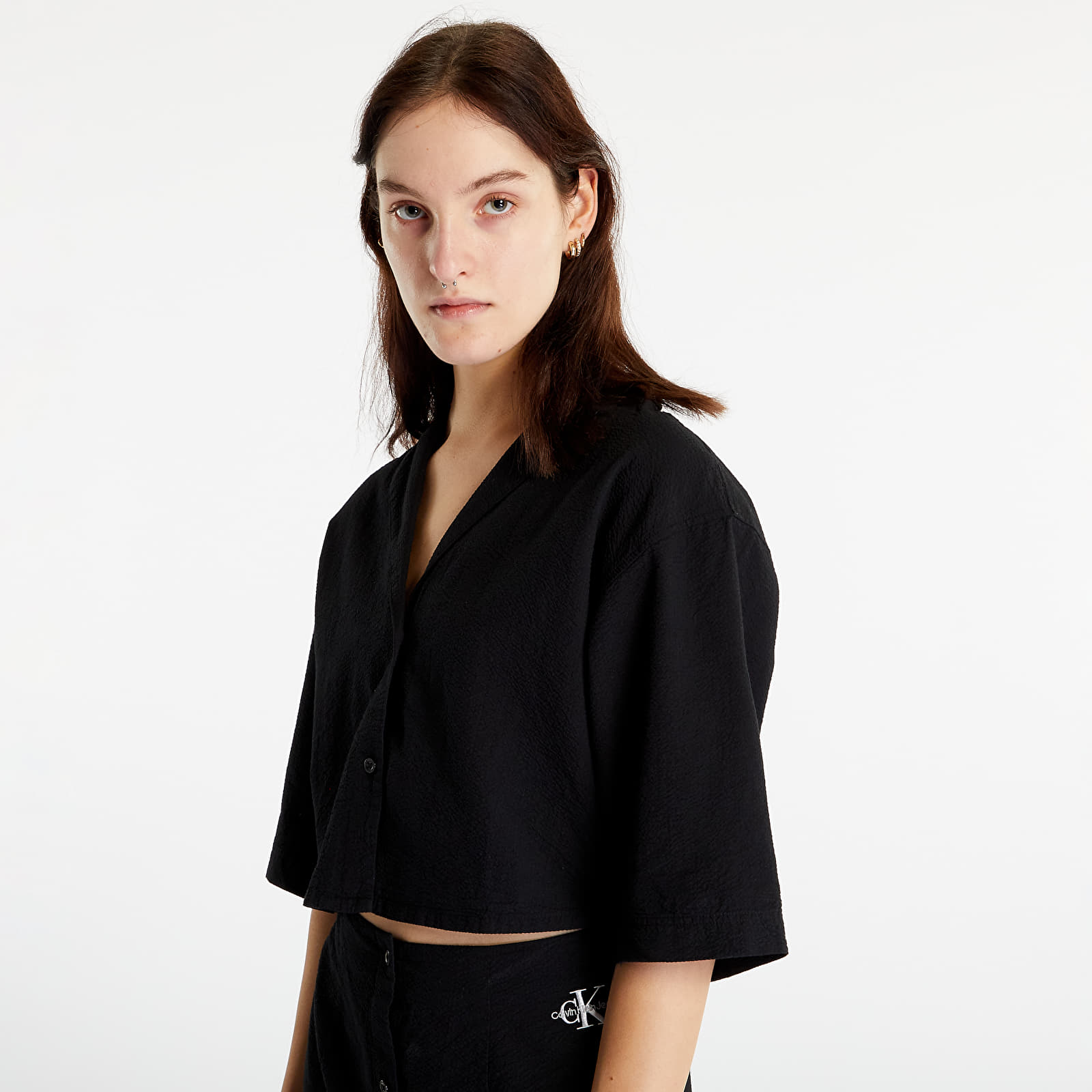 Φορέματα Calvin Klein Jeans Short Sleeves Dress Black