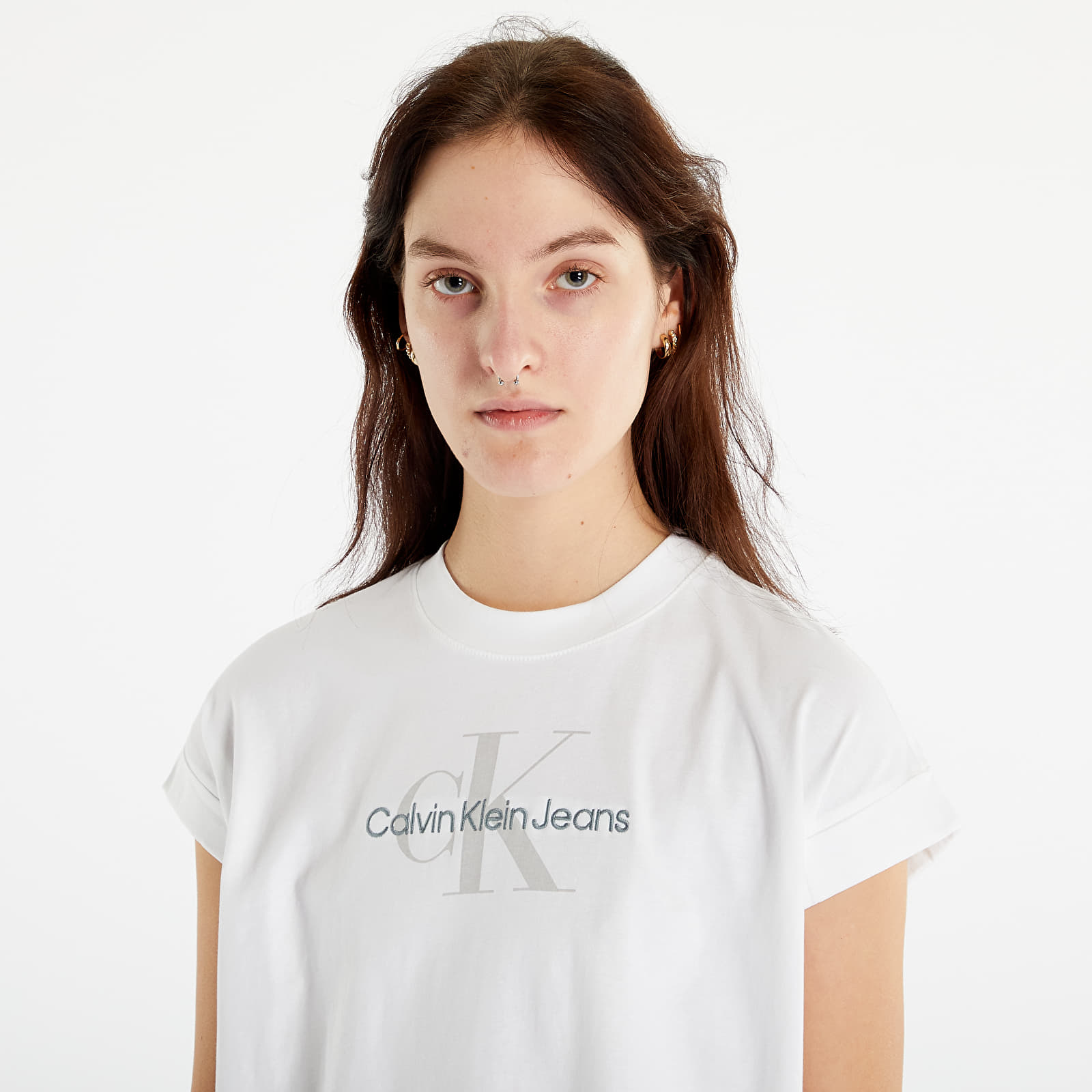 T-shirts Calvin Klein Jeans Relaxed Monogram T-Shirt Bright White | Footshop