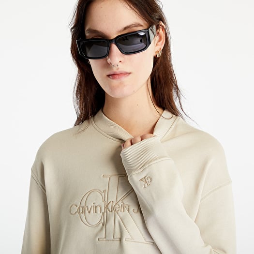 Calvin Klein Jeans Cropped Embroidered Sweatshirt