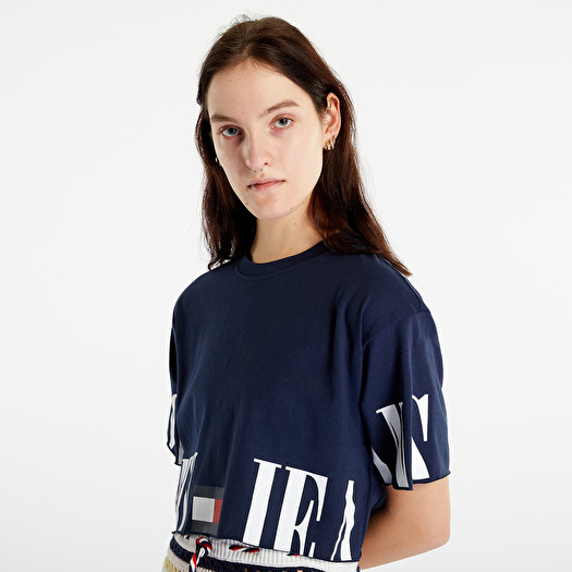 T-shirt Tommy Jeans Oversized Crop Archive T-Shirt Twilight Navy