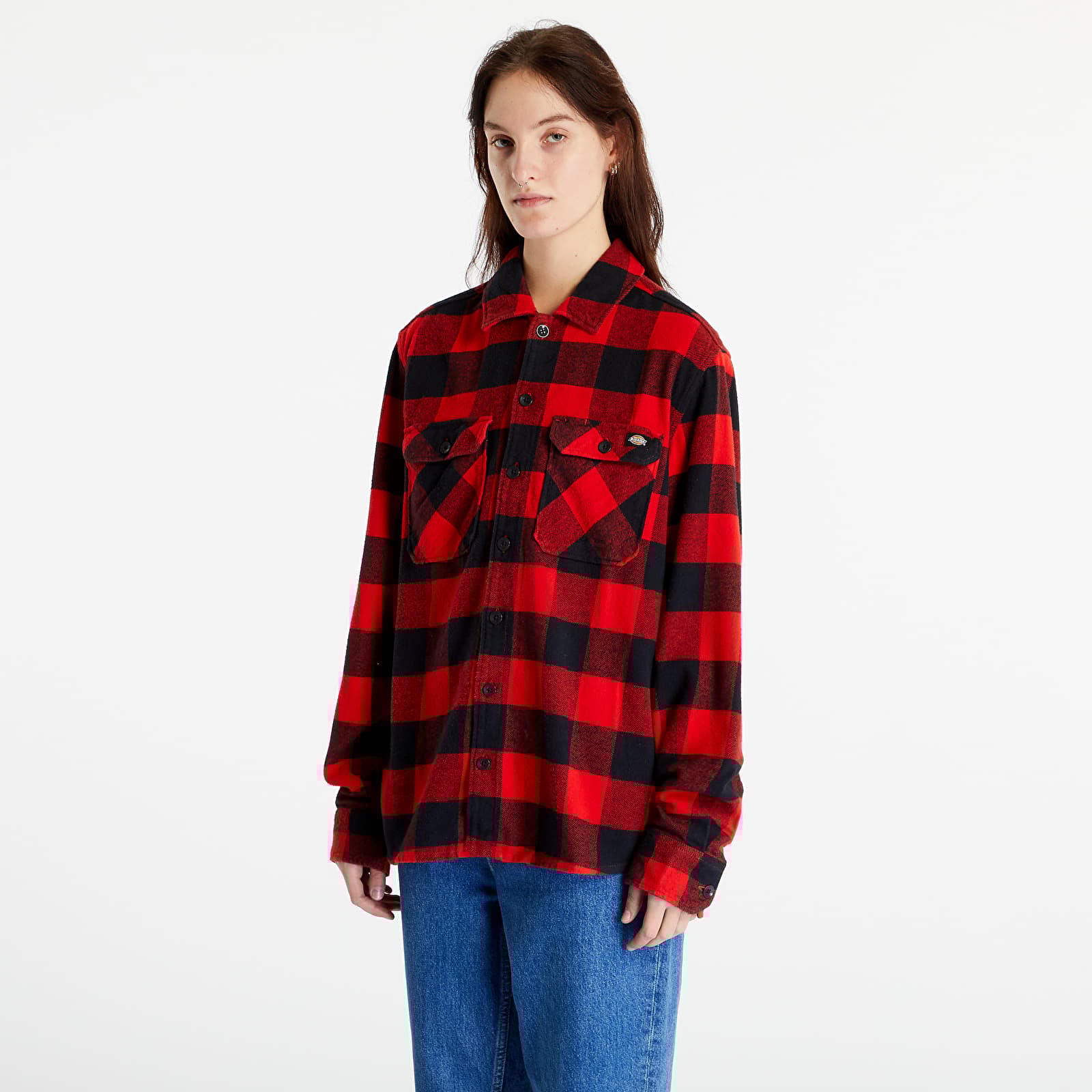 Hemden Dickies New Sacramento Shirt UNISEX Red