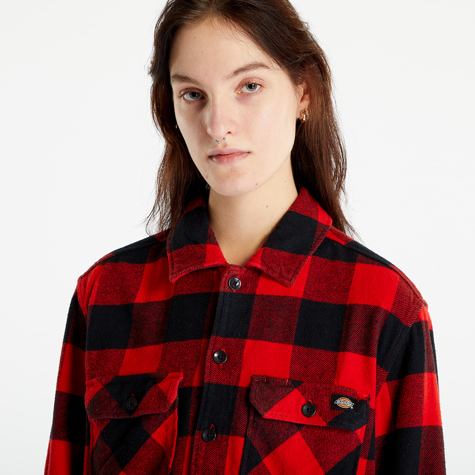 Hemden Dickies New Sacramento Shirt UNISEX Red