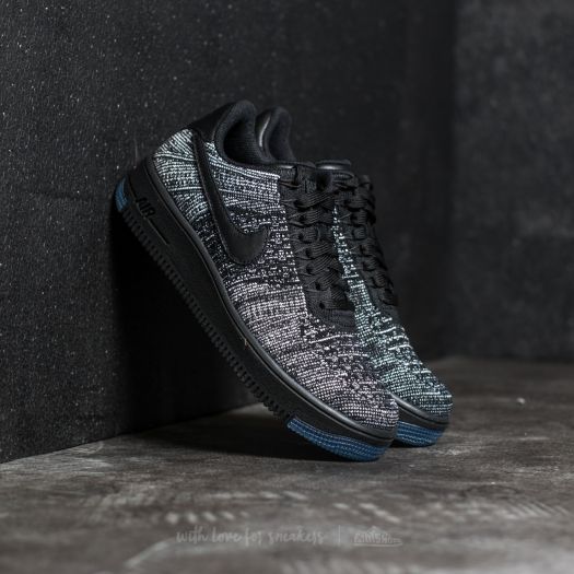 Nike air-force 1 flyknit low black-white new arrivals