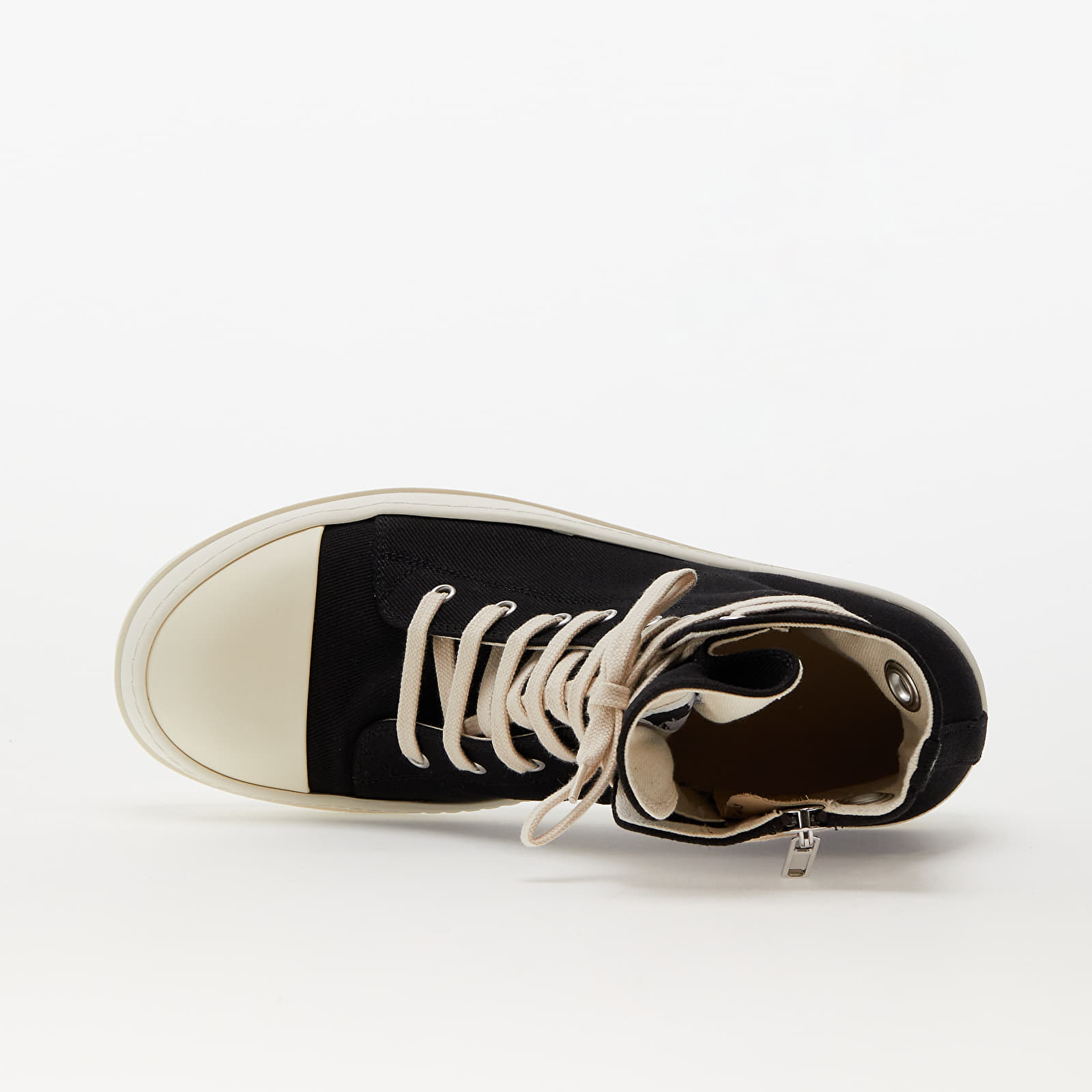 Férfi cipők Rick Owens Denim Shoes - Sneaks Black/ Milk/ Milk