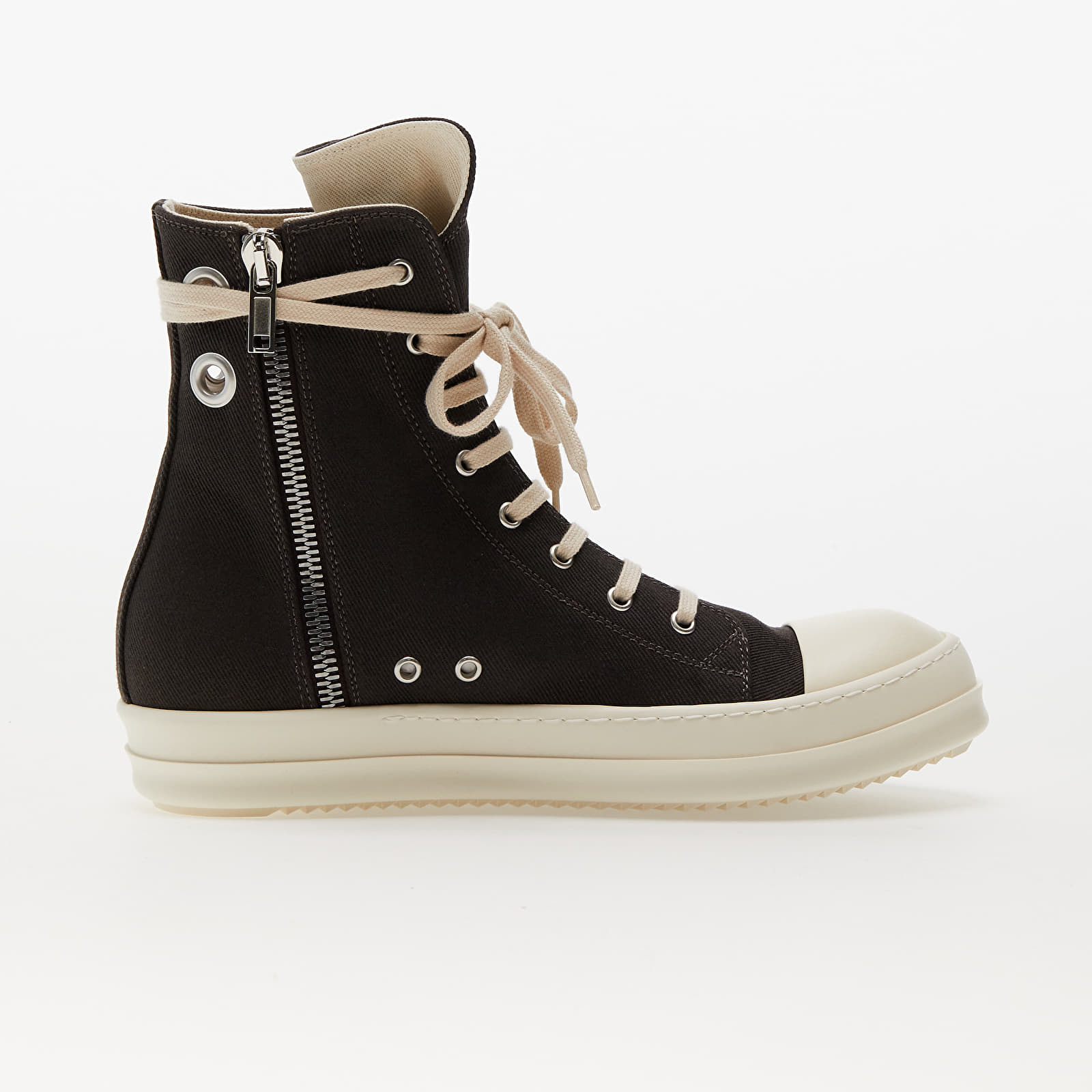Herren Sneaker und Schuhe Rick Owens Denim Shoes - Sneaks Dark Dust/ Milk/ Milk