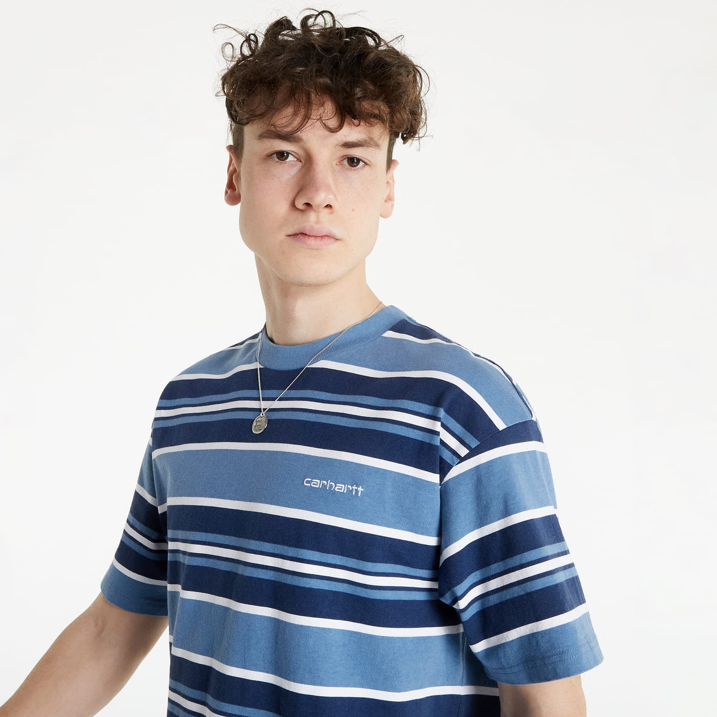 Тениски Carhartt WIP S/S Corfield T-Shirt Blue