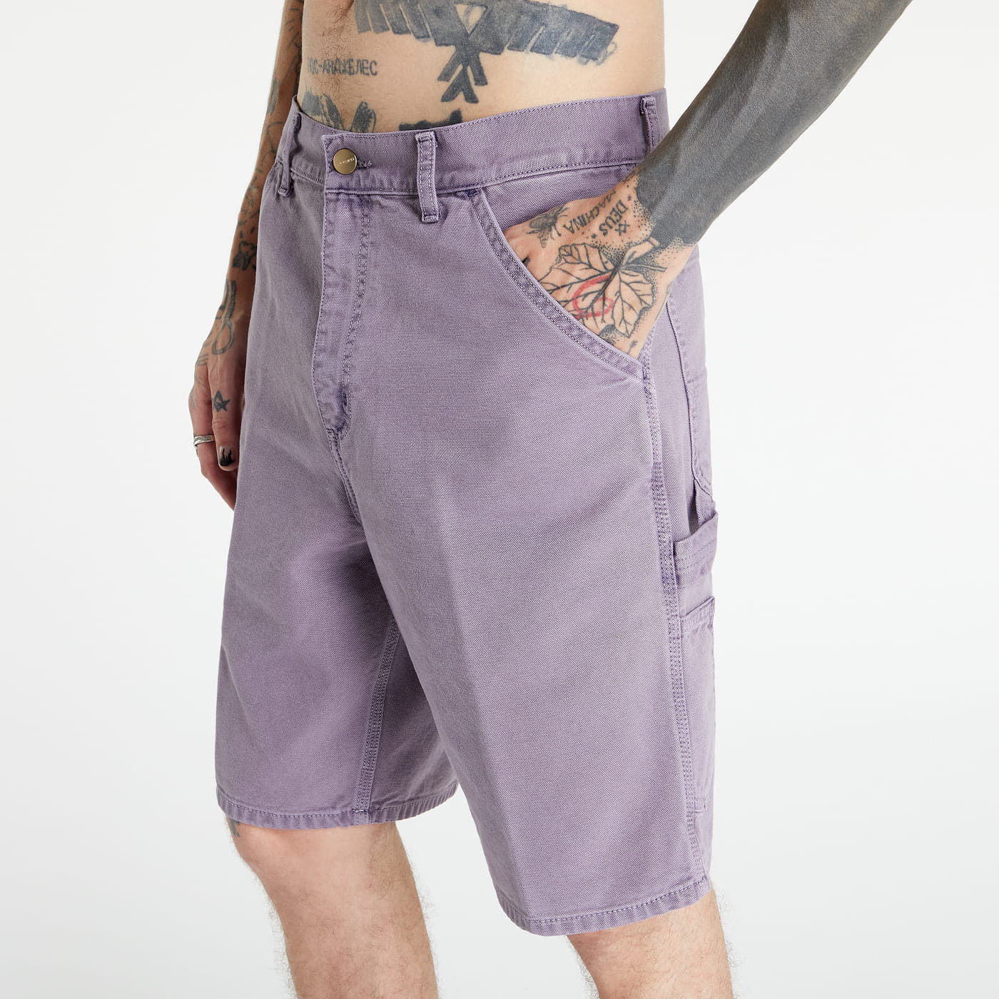 Šortai Carhartt WIP Single Knee Short Purple