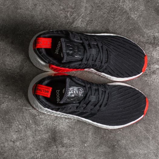Men s shoes adidas NMD R2 Primeknit Core Black Core Red Footshop