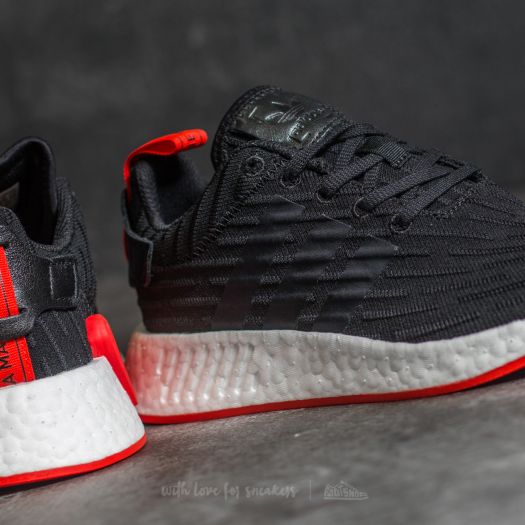 Nmd r2 primeknit black red top