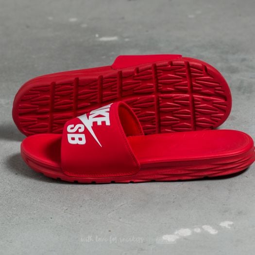 Manner Nike Benassi Solarsoft SB University Red White Footshop