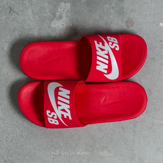 Men s shoes Nike Benassi Solarsoft SB University Red White Footshop