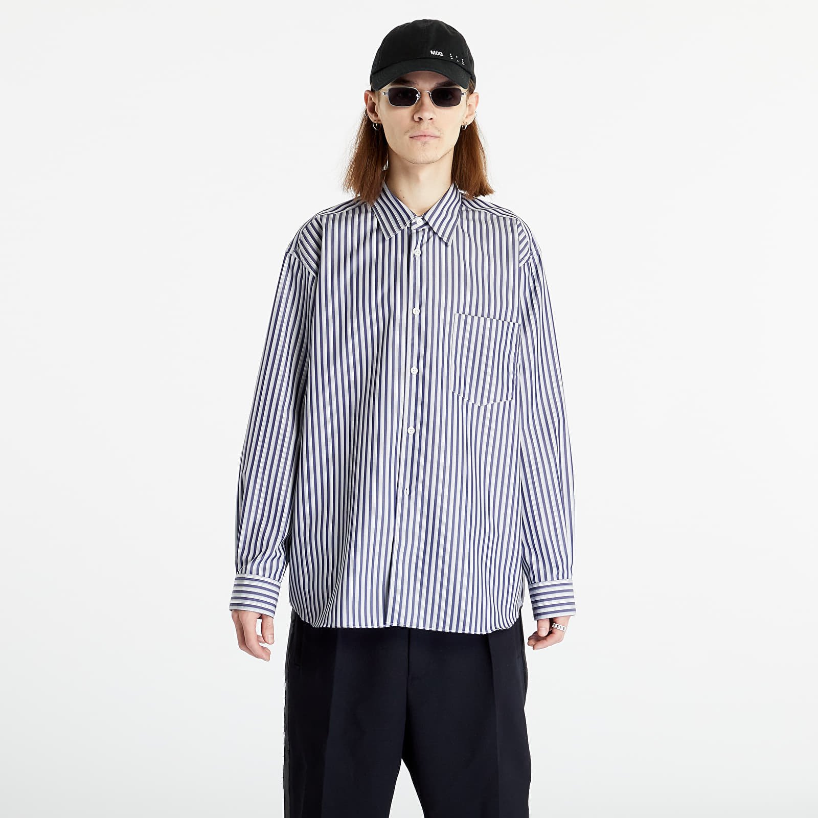 Srajce  Comme des Garçons SHIRT Forever Mens Woven Shirt White/ Navy