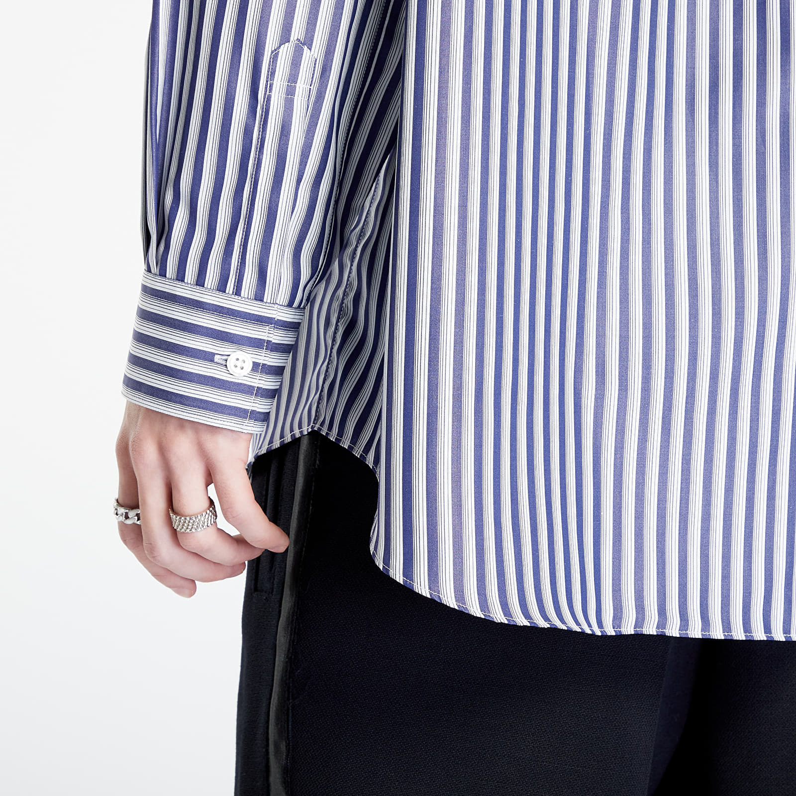 Srajce  Comme des Garçons SHIRT Forever Mens Woven Shirt White/ Navy