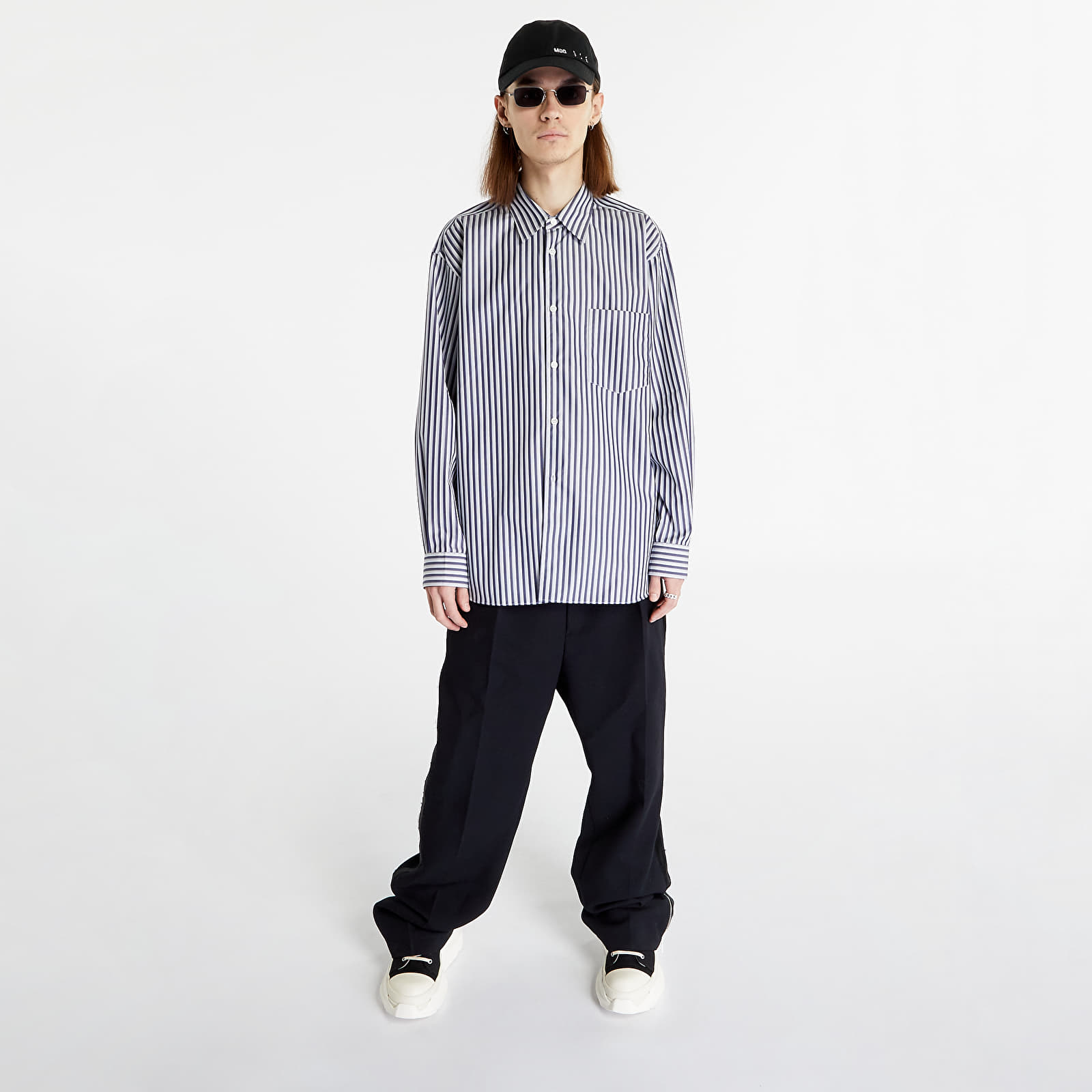 Srajce  Comme des Garçons SHIRT Forever Mens Woven Shirt White/ Navy