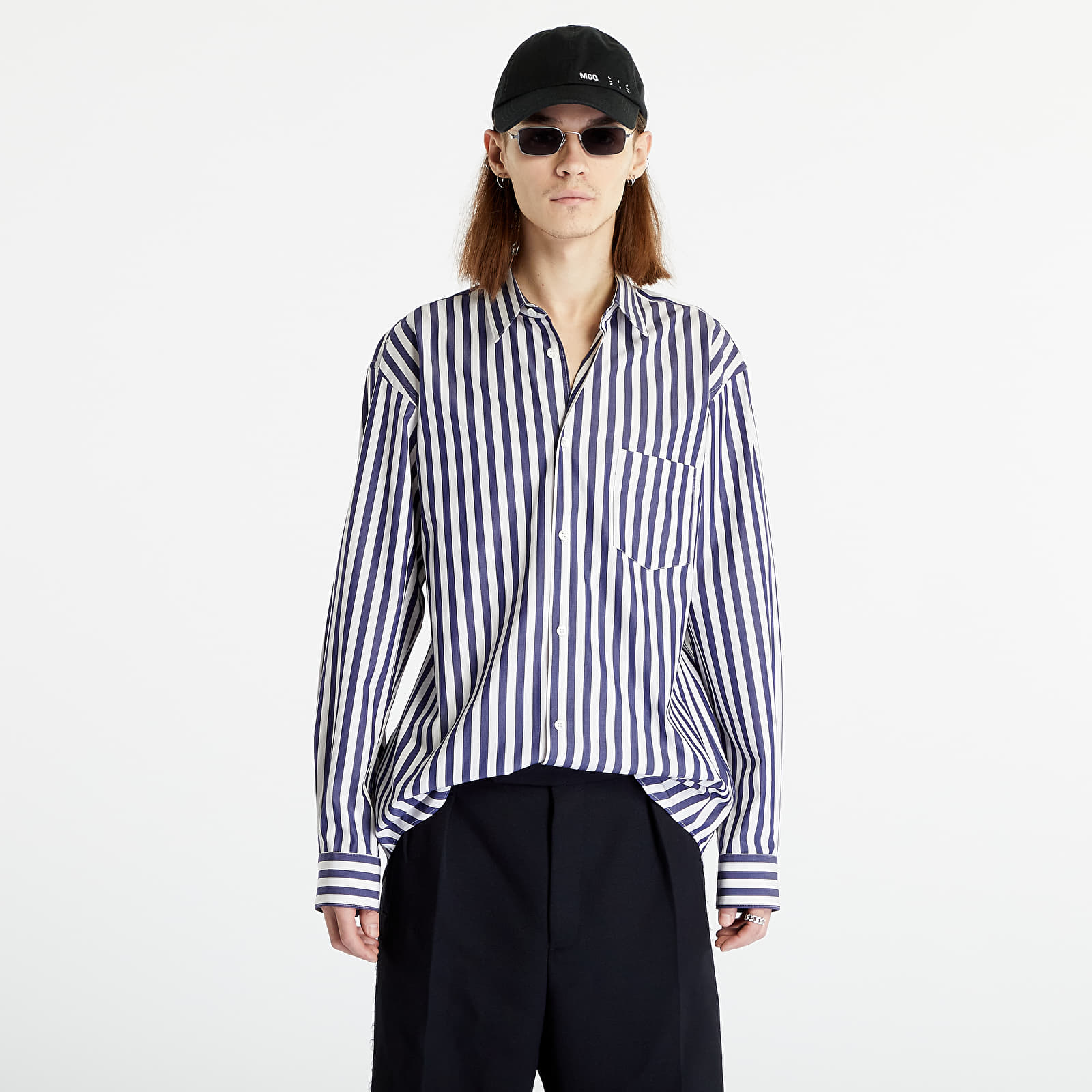 Skjorter Comme des Garçons SHIRT Forever Mens Shirt White/ Navy