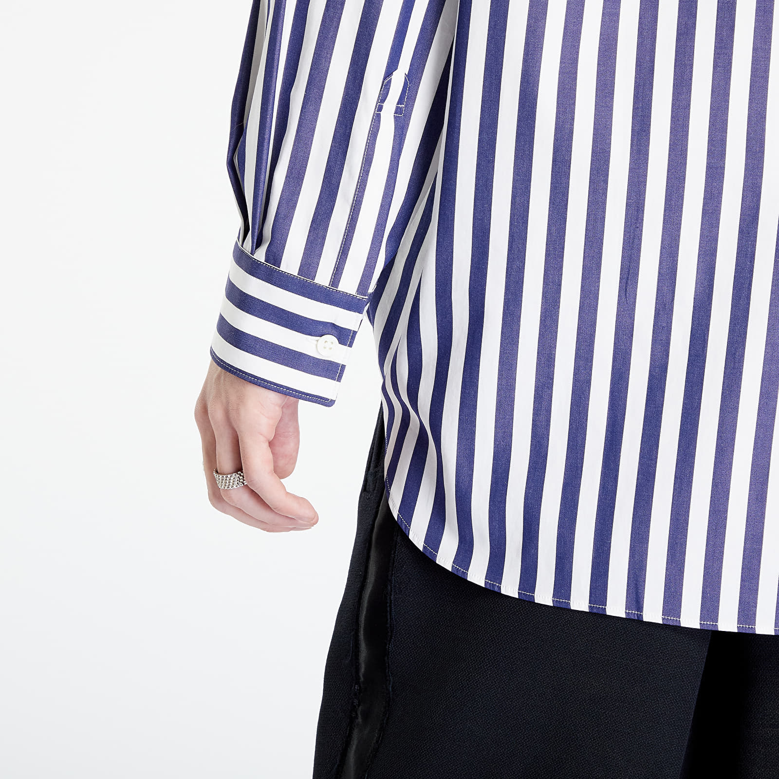Skjorter Comme des Garçons SHIRT Forever Mens Shirt White/ Navy