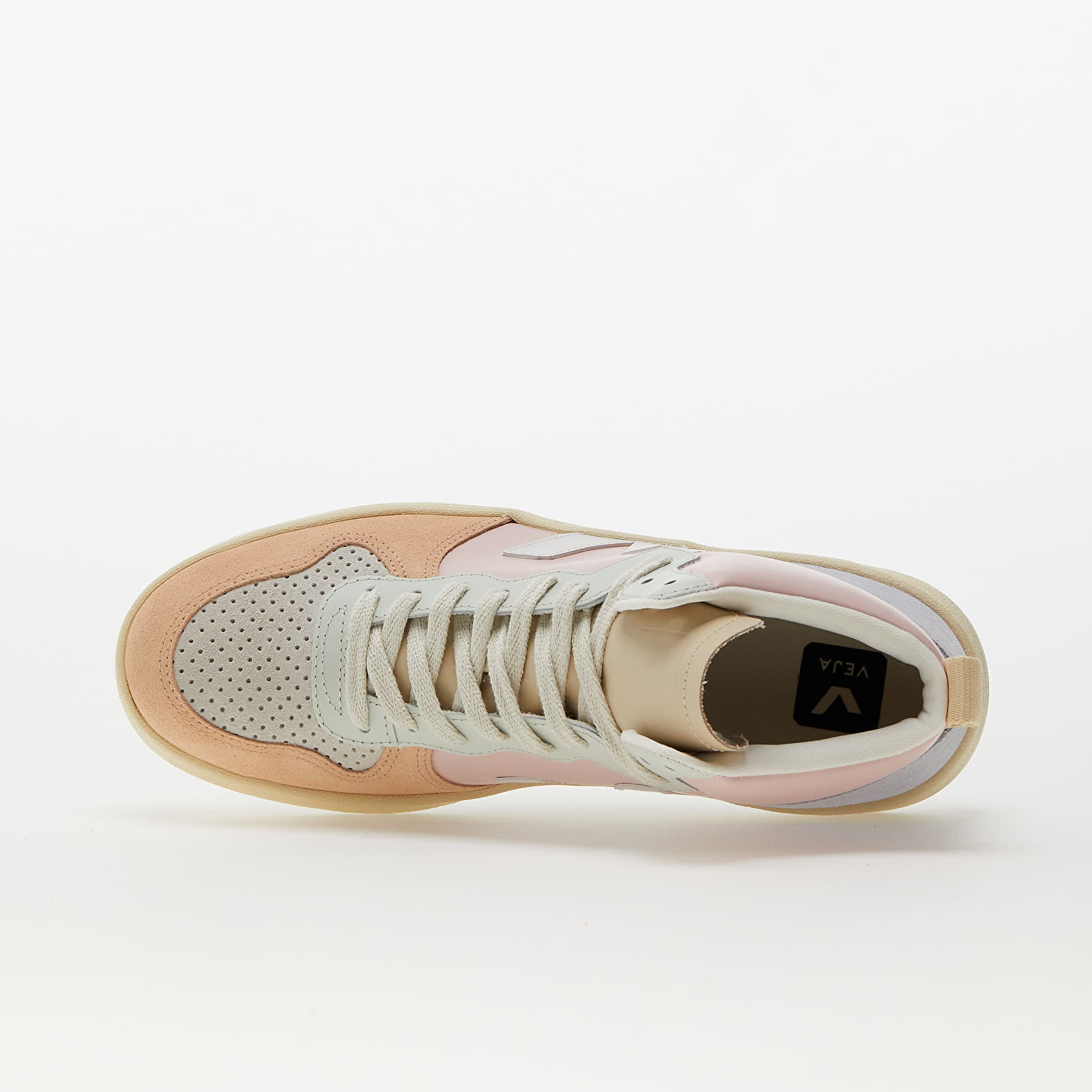 Damen Sneaker und Schuhe Veja V-15 Leather W Petale/ White/ Multico