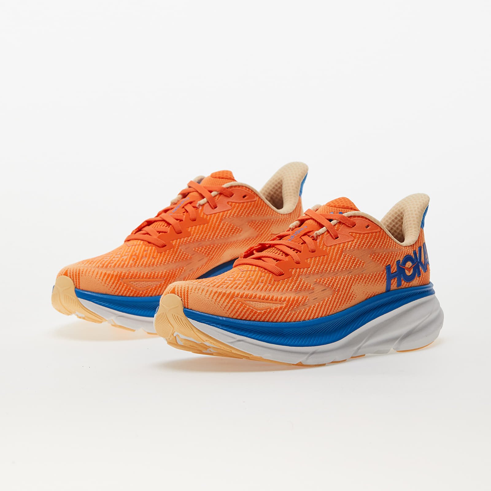 Herresko Hoka® M Clifton 9 Vibrant Orange/ Impala