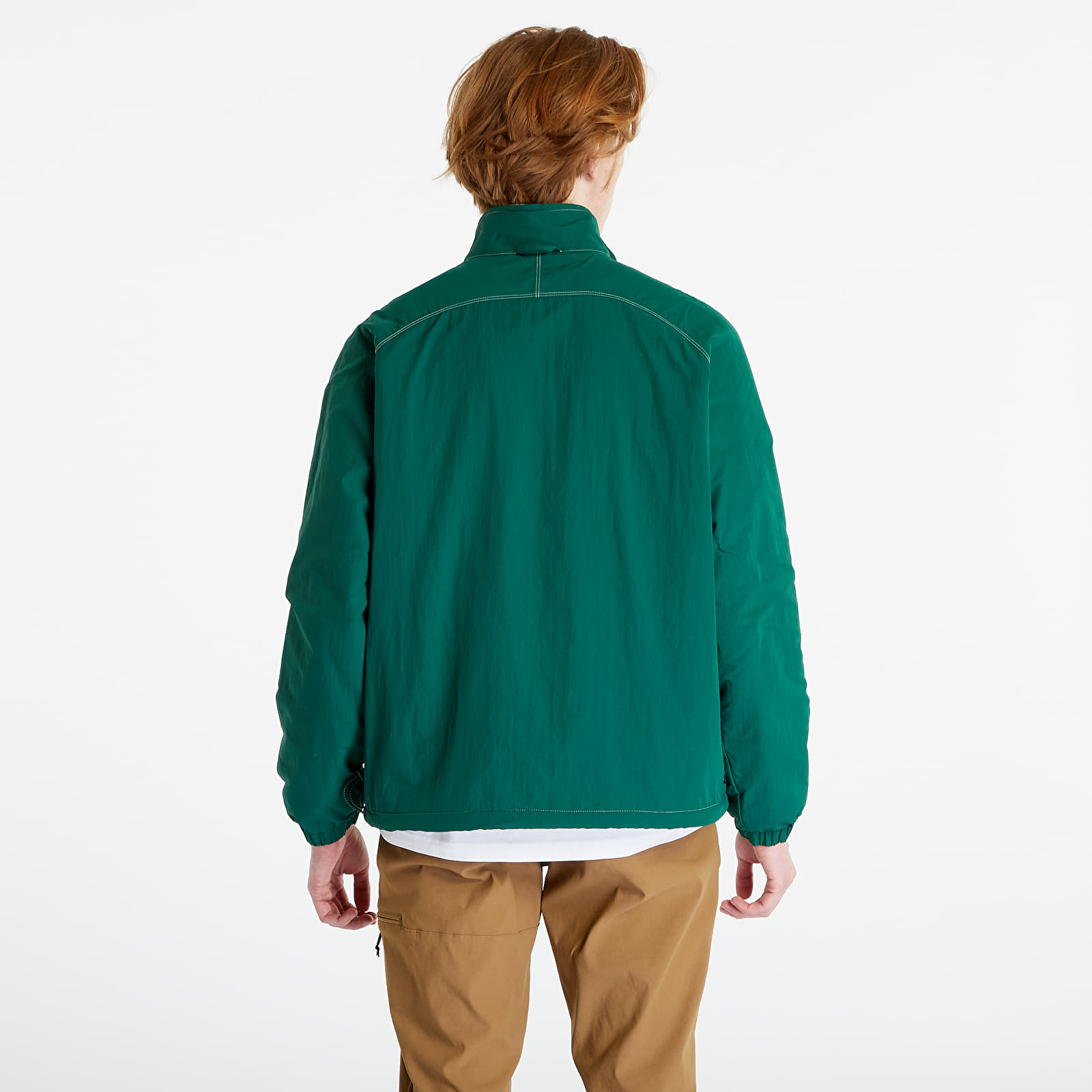 Jakne  adidas Adventure Fleece Reversible Polar Half Zip Jacket Wonder White/ Dark Green