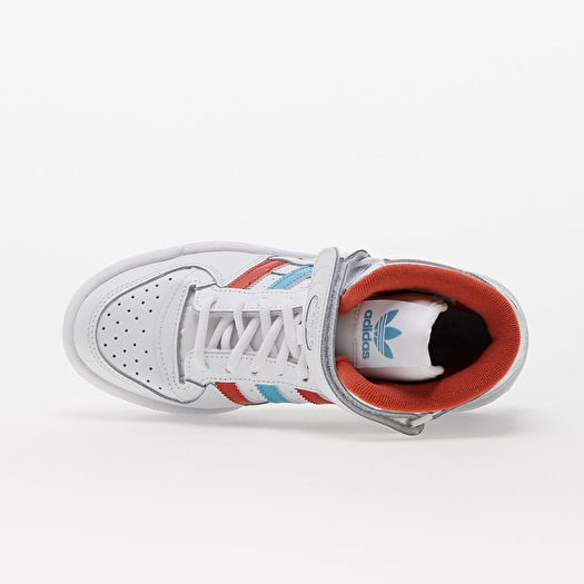 Adidas forum mid white red blue top