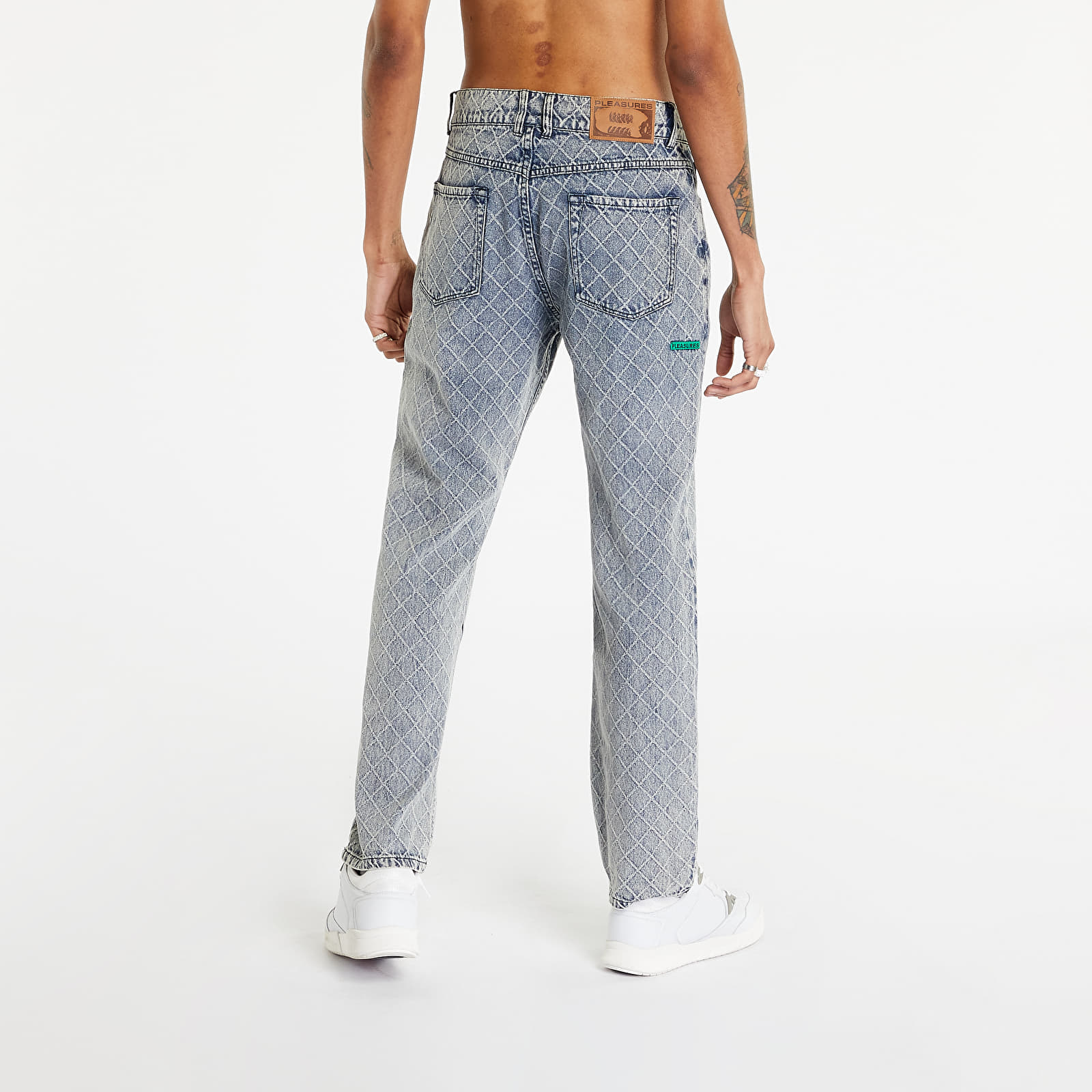 Blugi Pleasures Ingress 5 Pocket Denim Washed Indigo