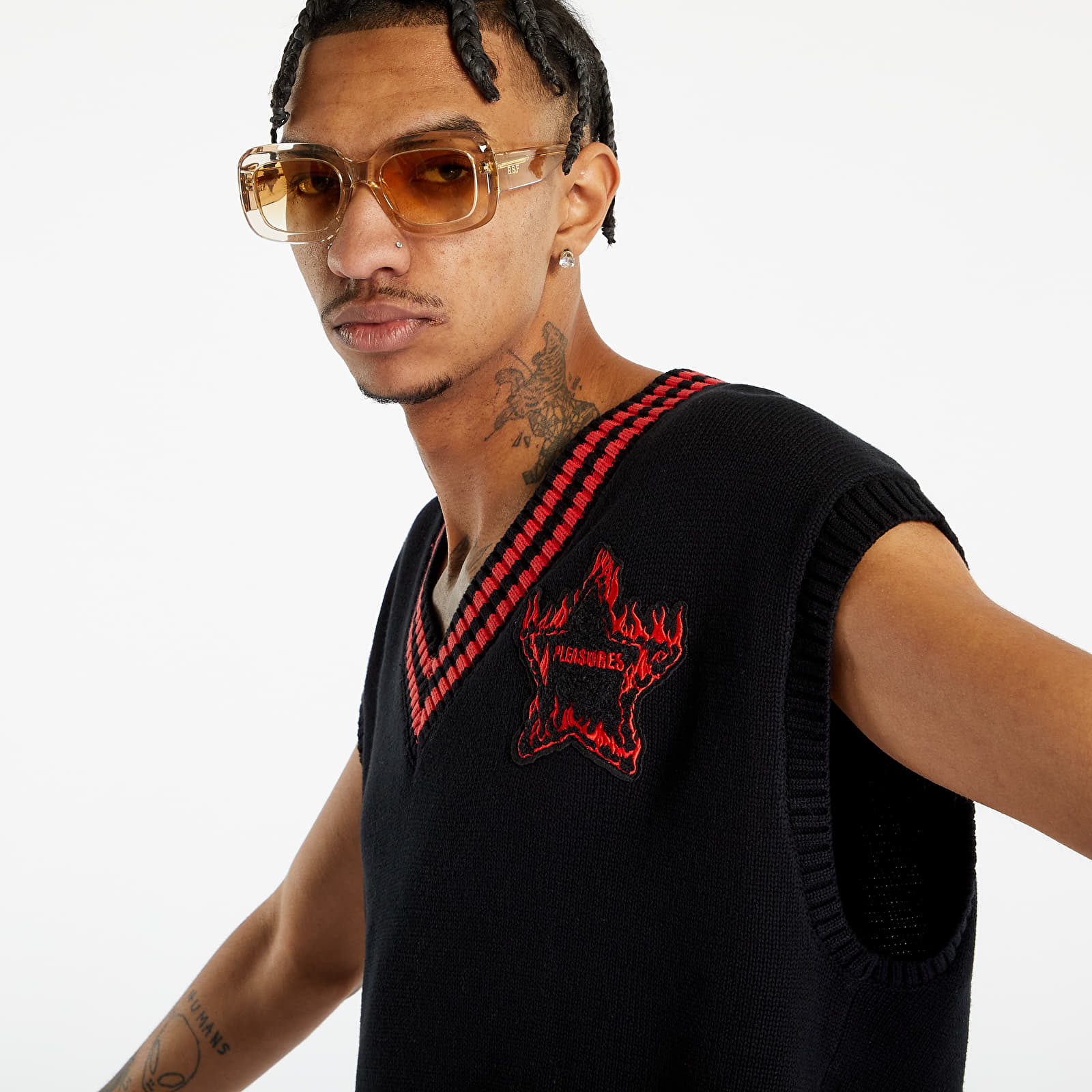 Vests Pleasures Outpost Oversized Vest Black