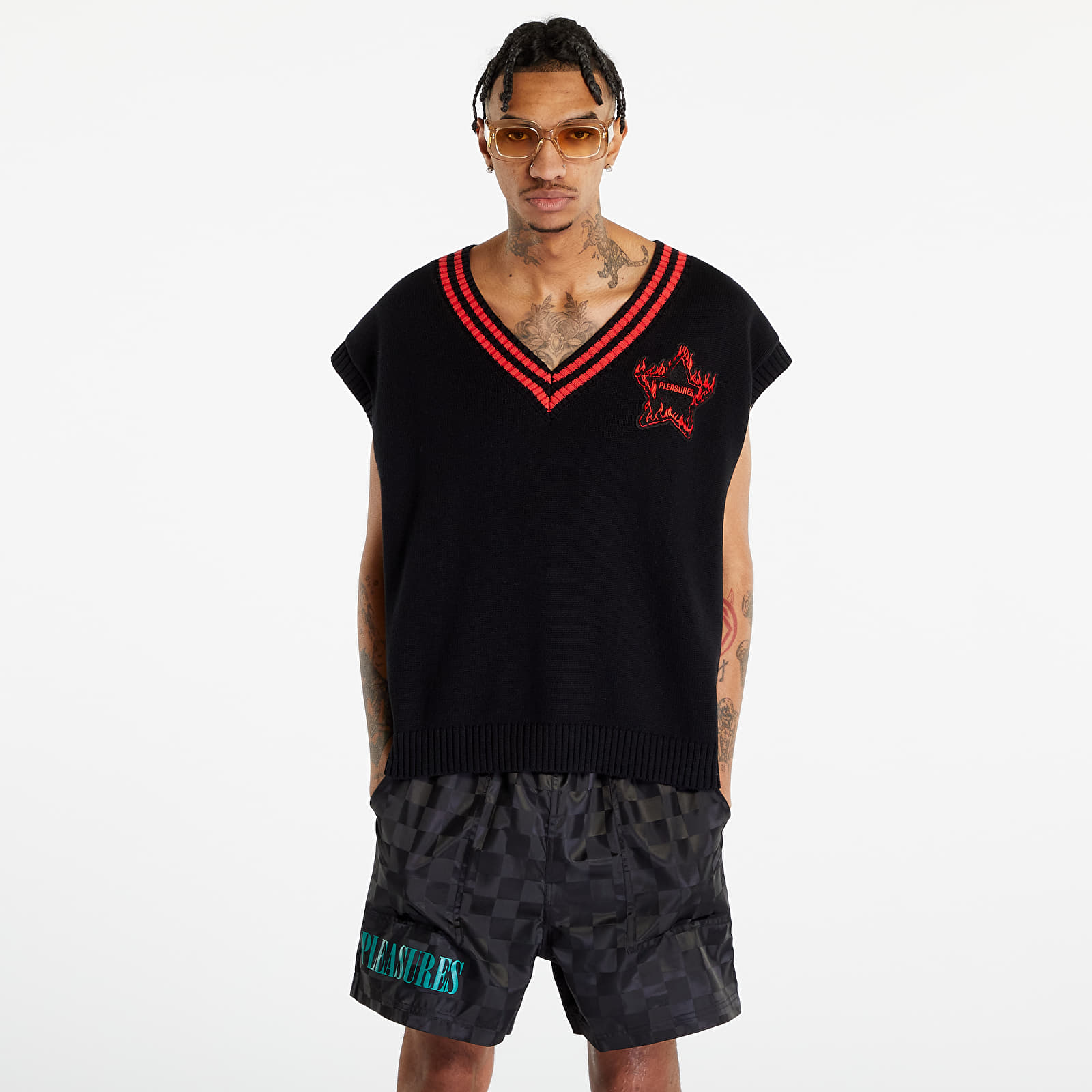 Vests Pleasures Outpost Oversized Vest Black