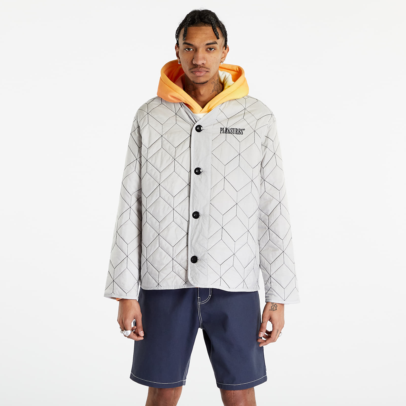 Giacche Pleasures Lasting Liner Jacket Silver