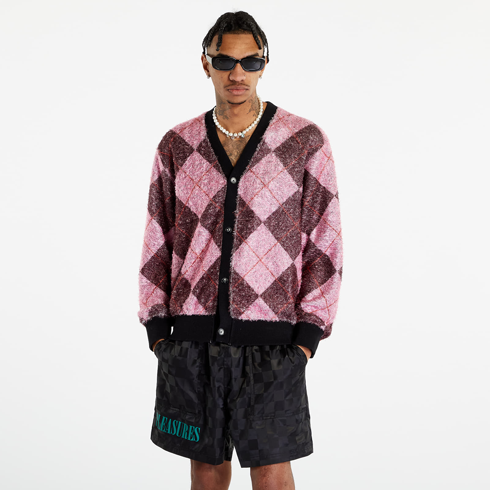 Maglioni Pleasures Rev Cardigan Pink