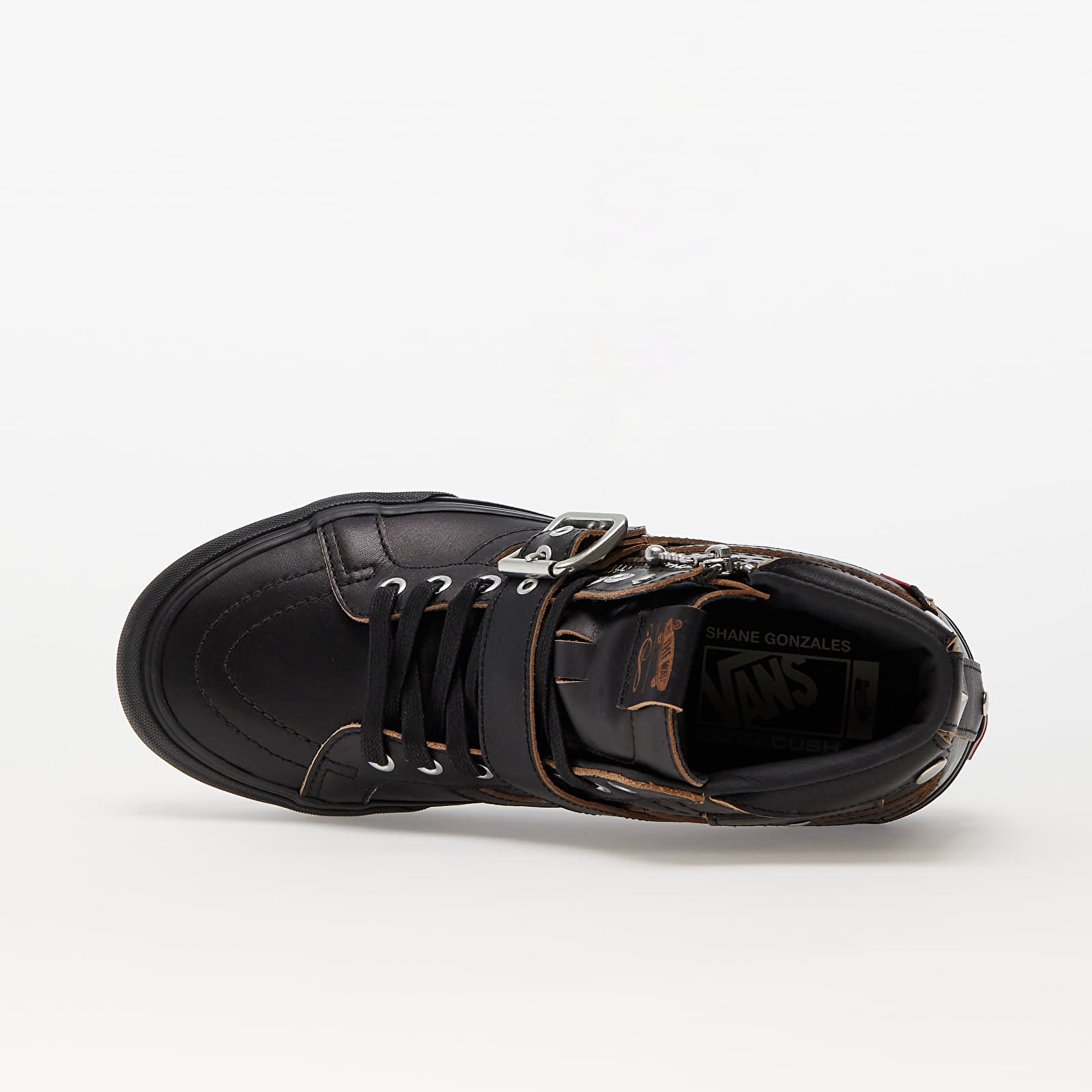 Мъжки кецове и обувки Vans Vault x Shane Gonzales Sk8-Hi Reissue Strap LX Black/ Black