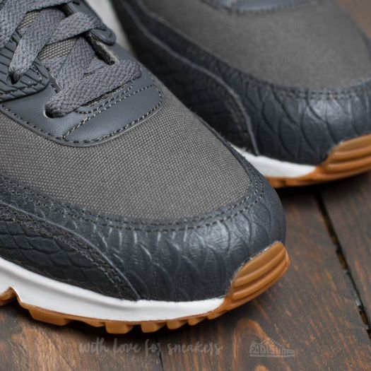 Nike air max 90 premium dark grey/gum yellow/white clearance