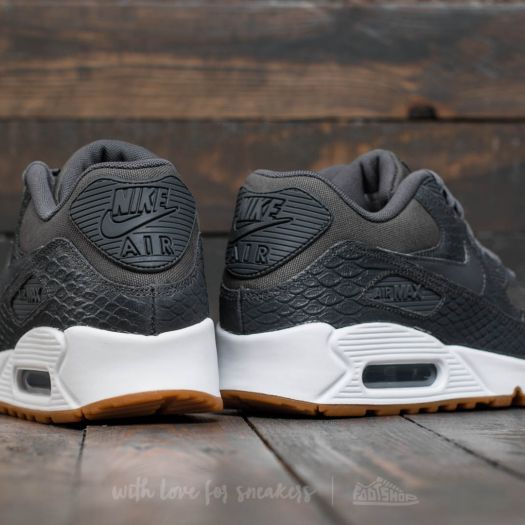 Nike air max 90 premium dark grey/gum yellow/white clearance
