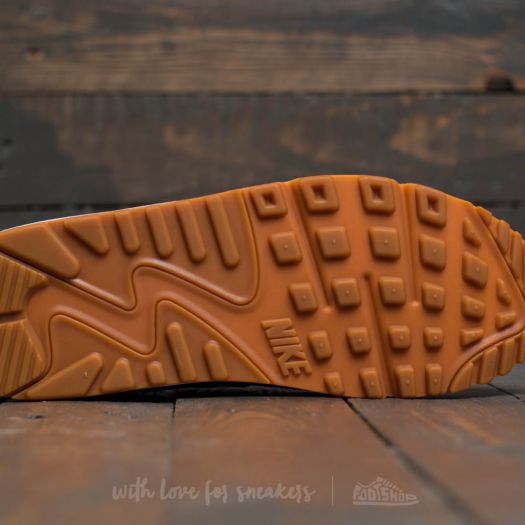 Nike air max 90 premium dark grey/gum yellow/white outlet