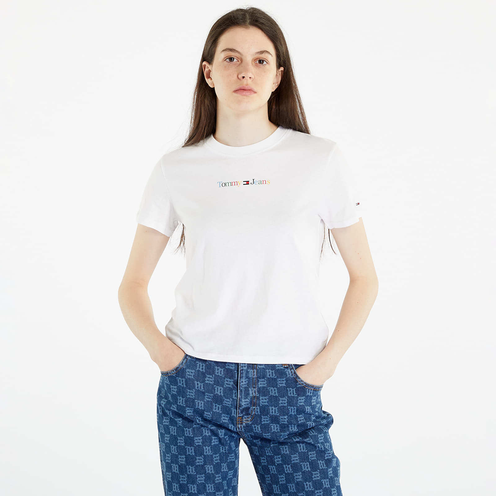 Tommy Hilfiger - Tommy Jeans Regular Color Serif T-Shirt White