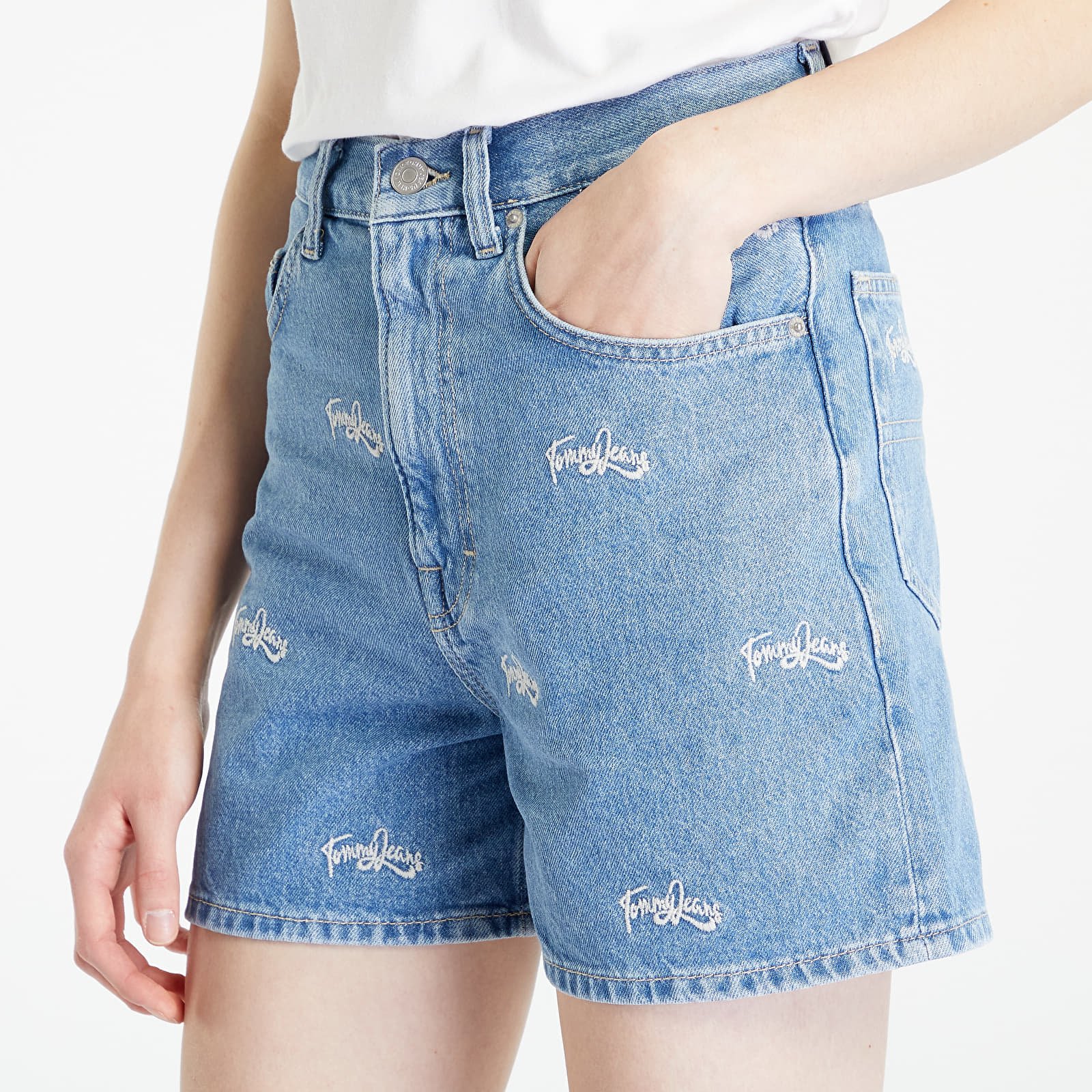Rövidnadrágok Tommy Jeans Mom Shorts Denim Medium