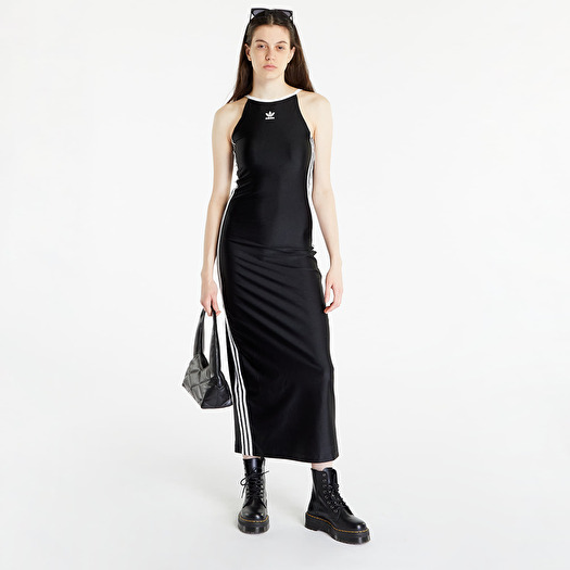 Adidas long black dress hotsell