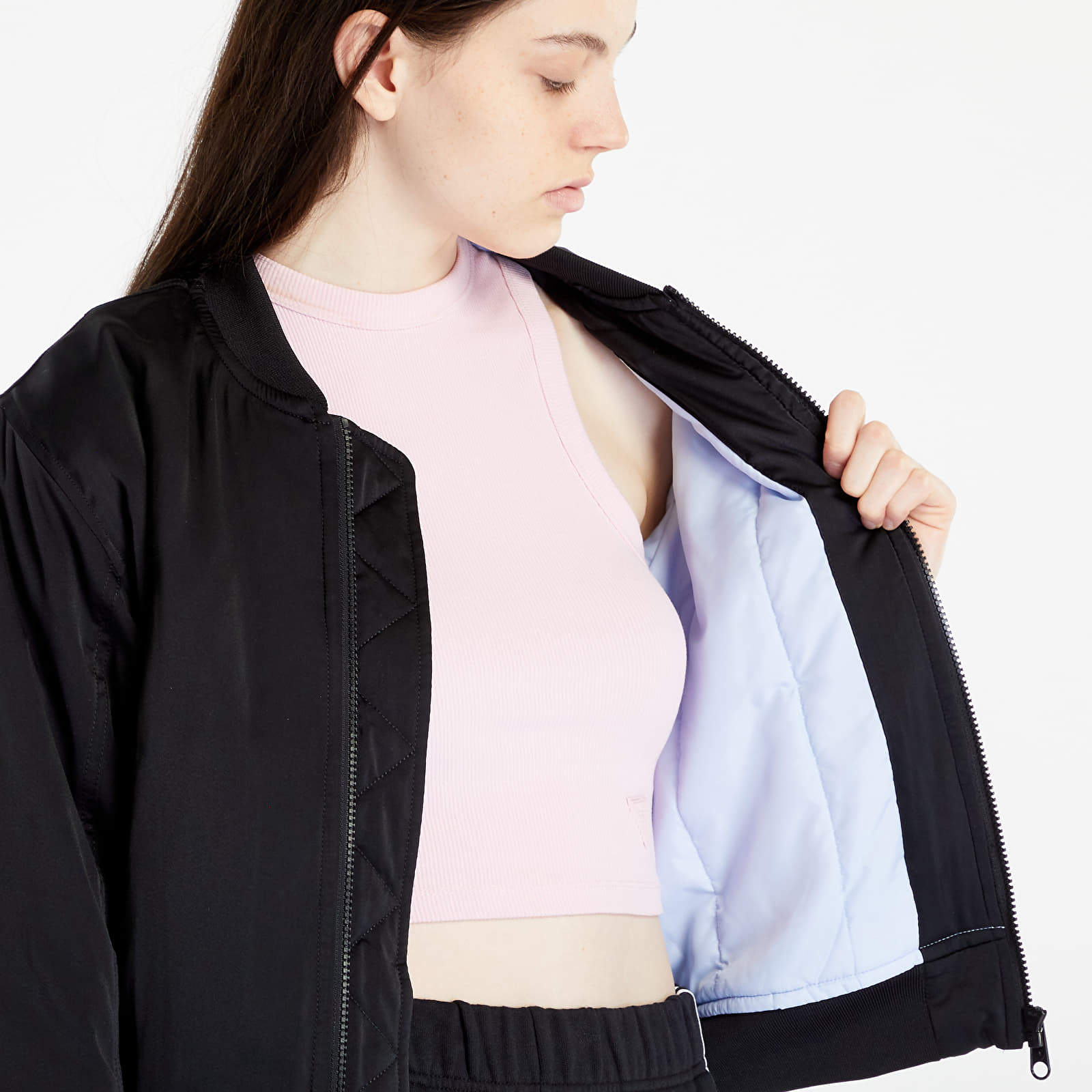 Adidas streetwear essentials bomber jacket discount