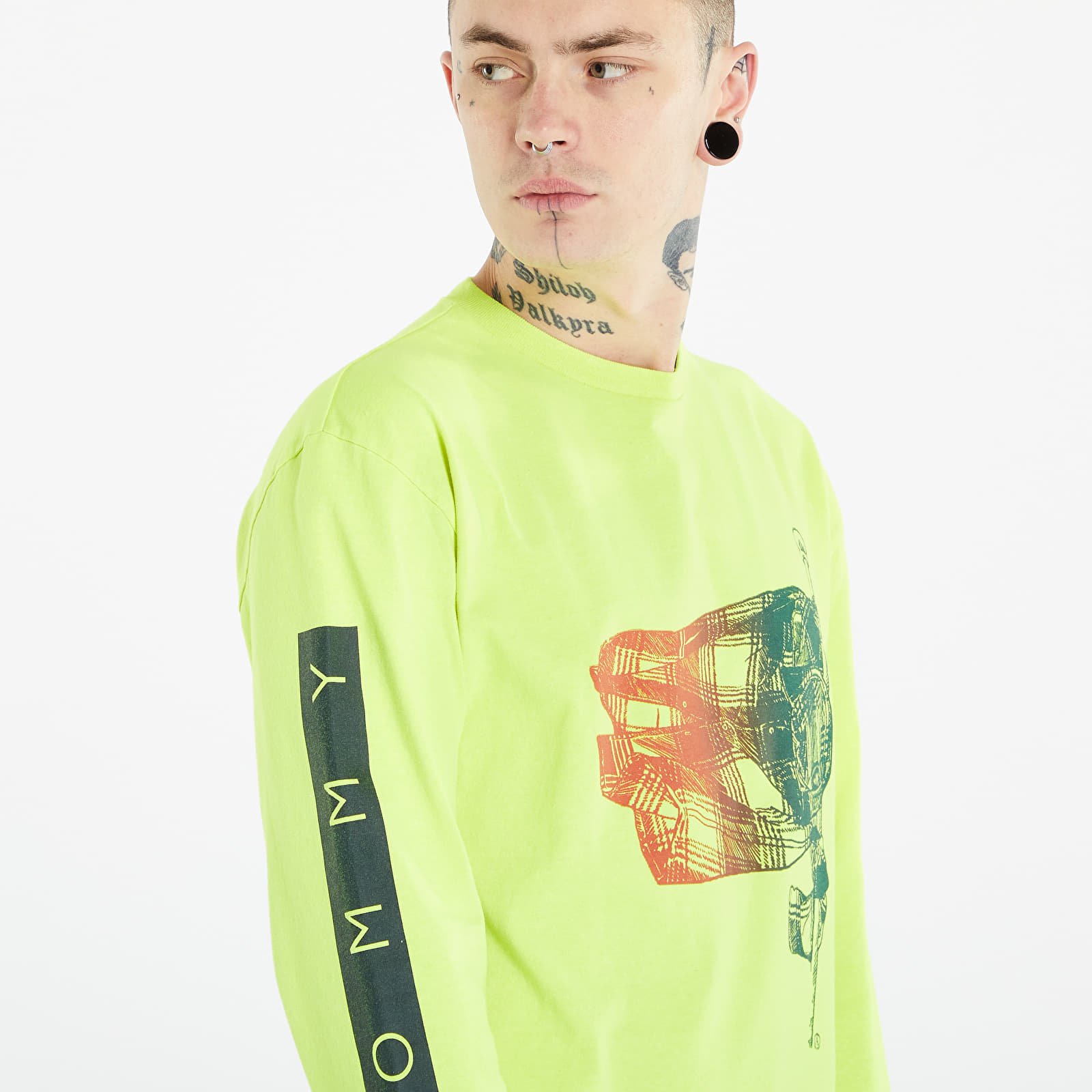 T-shirts  Tommy Jeans x Aries Long Sleeve Tee Safety Yellow