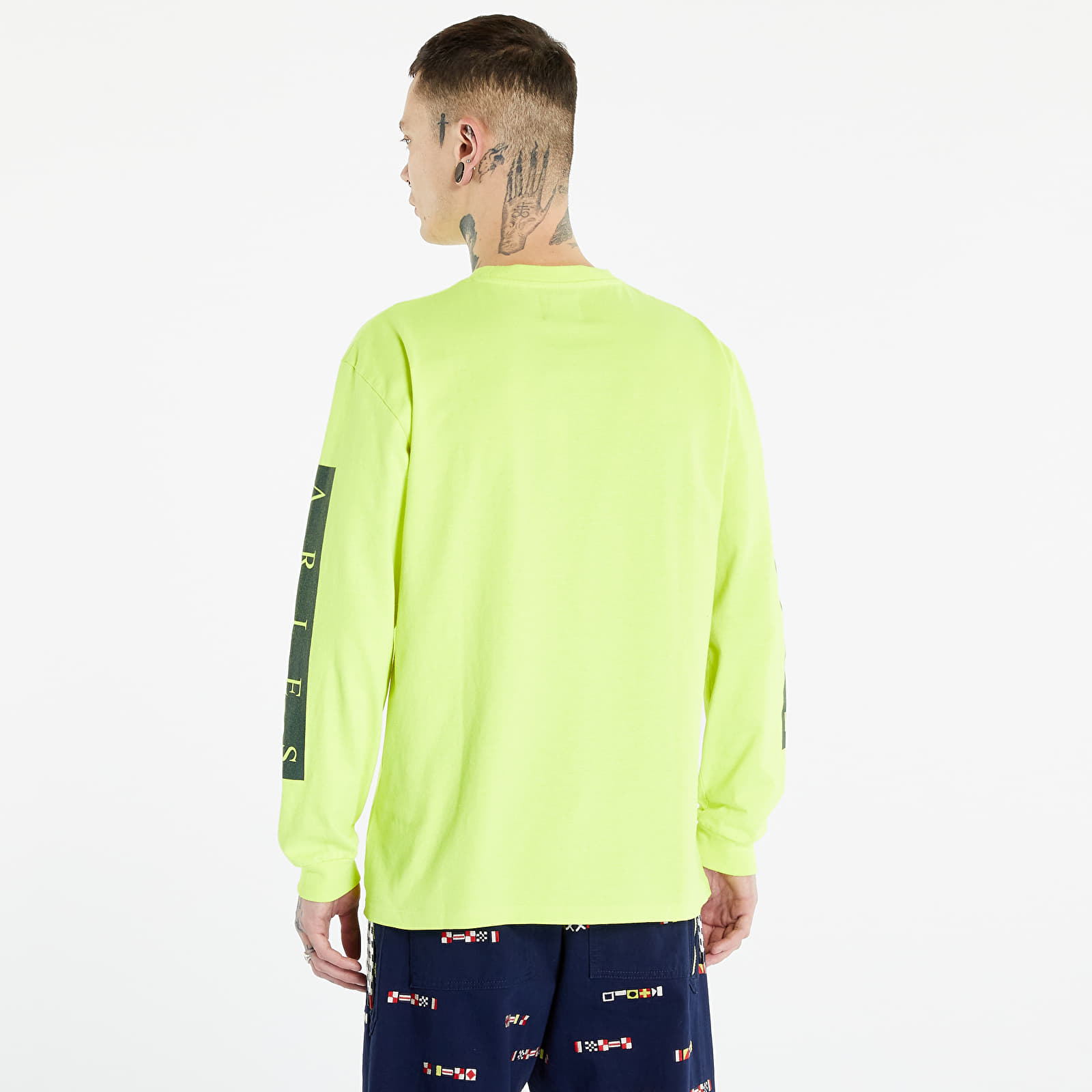 T-shirts  Tommy Jeans x Aries Long Sleeve Tee Safety Yellow